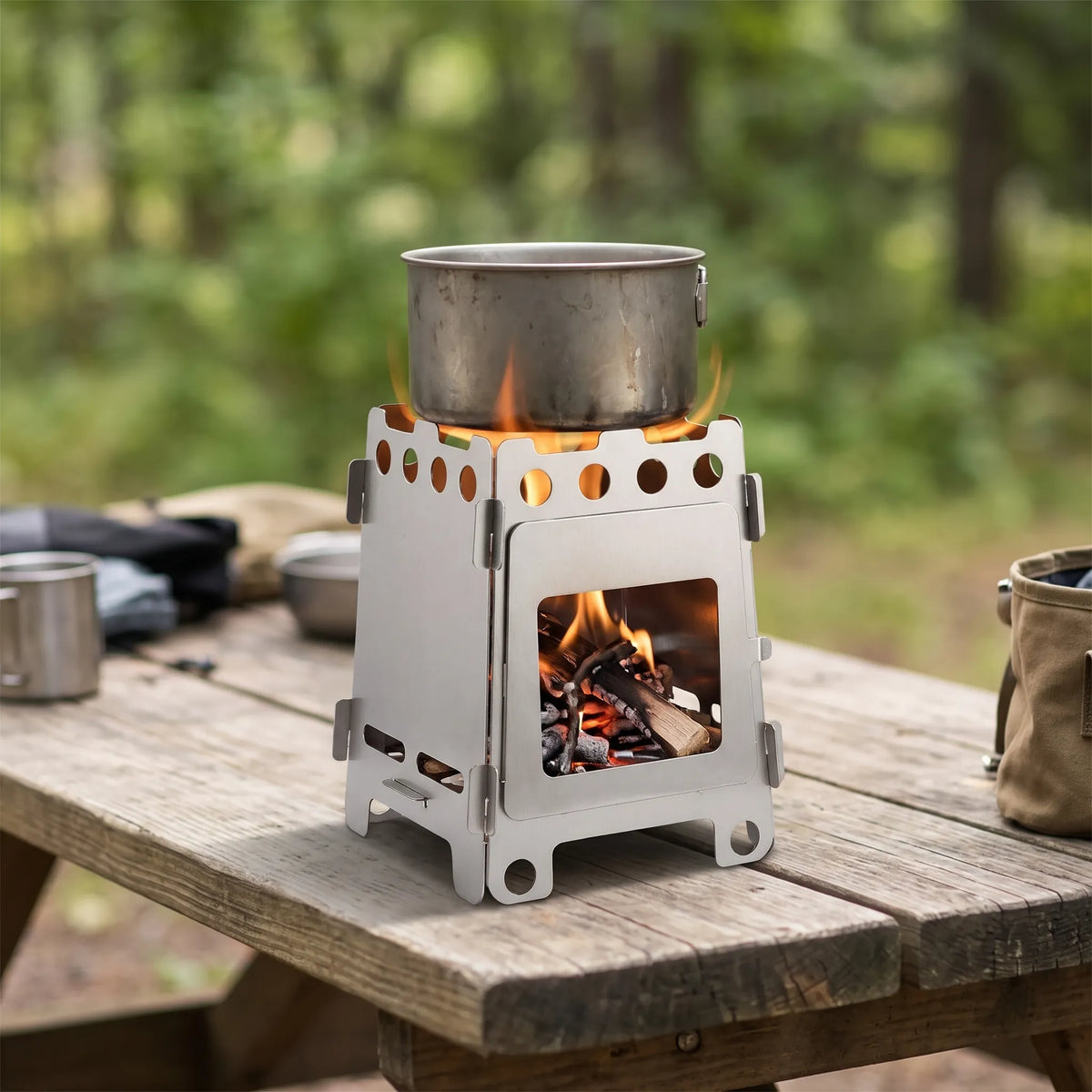 Nordspur | Ardelle Compact Foldable Wood Stove For Camping