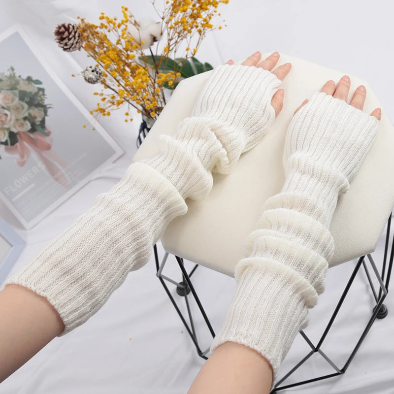 Nordspur | ArmHugs Long Ribbed Knit Fingerless Gloves