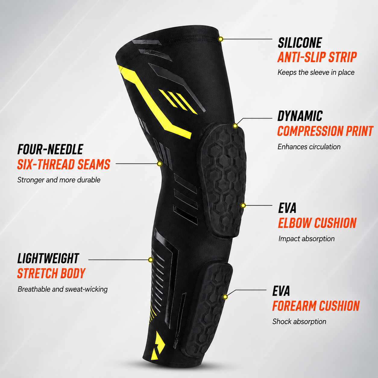 Nordspur | ArmoraGuard Padded Compression Elbow Sleeve