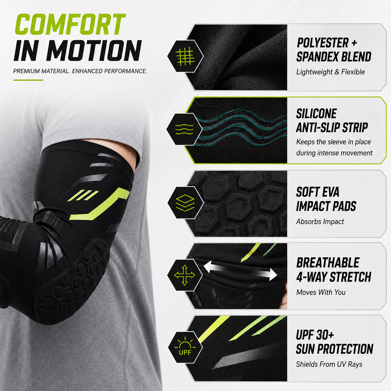 Nordspur | ArmoraGuard Padded Compression Elbow Sleeve