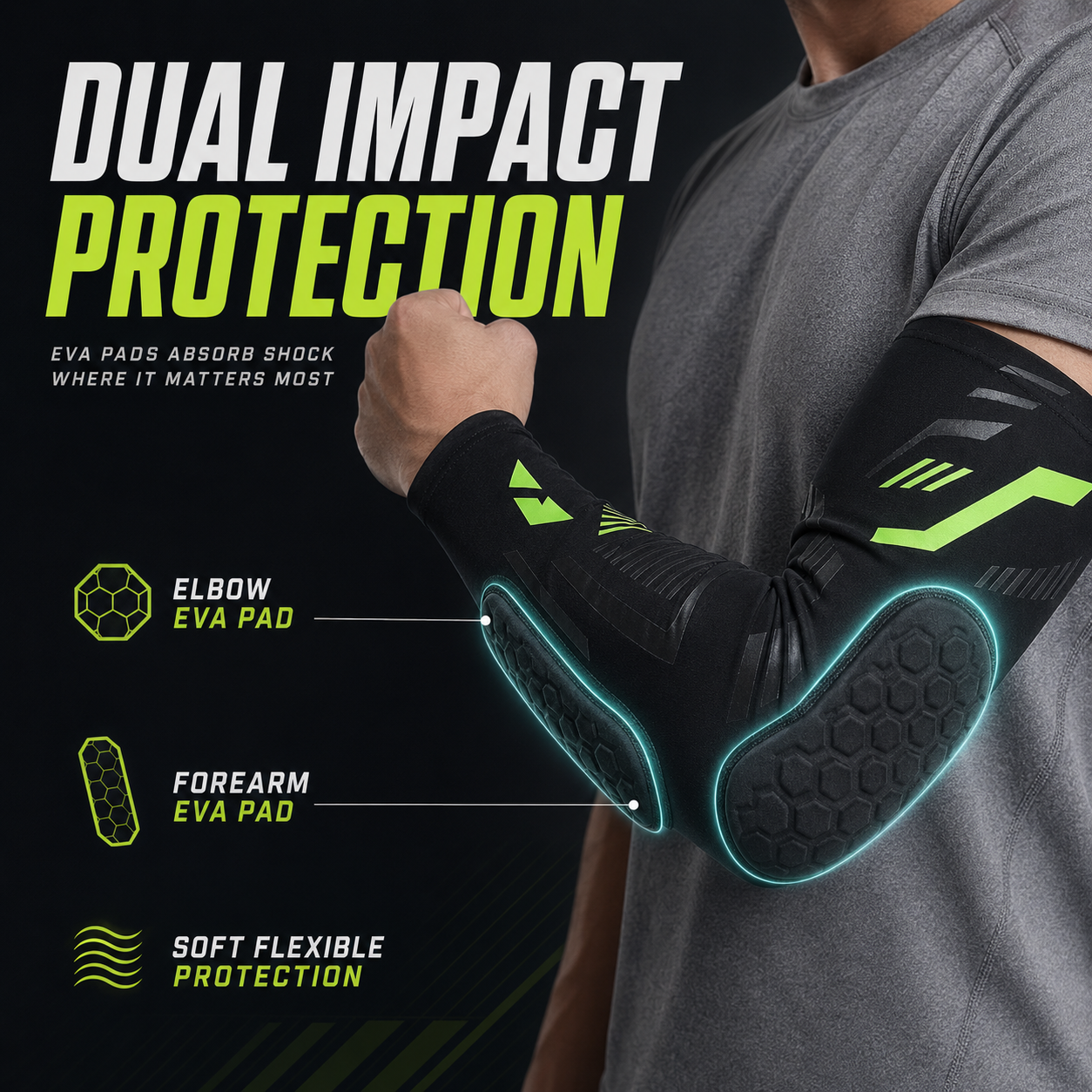 Nordspur | ArmoraGuard Padded Compression Elbow Sleeve