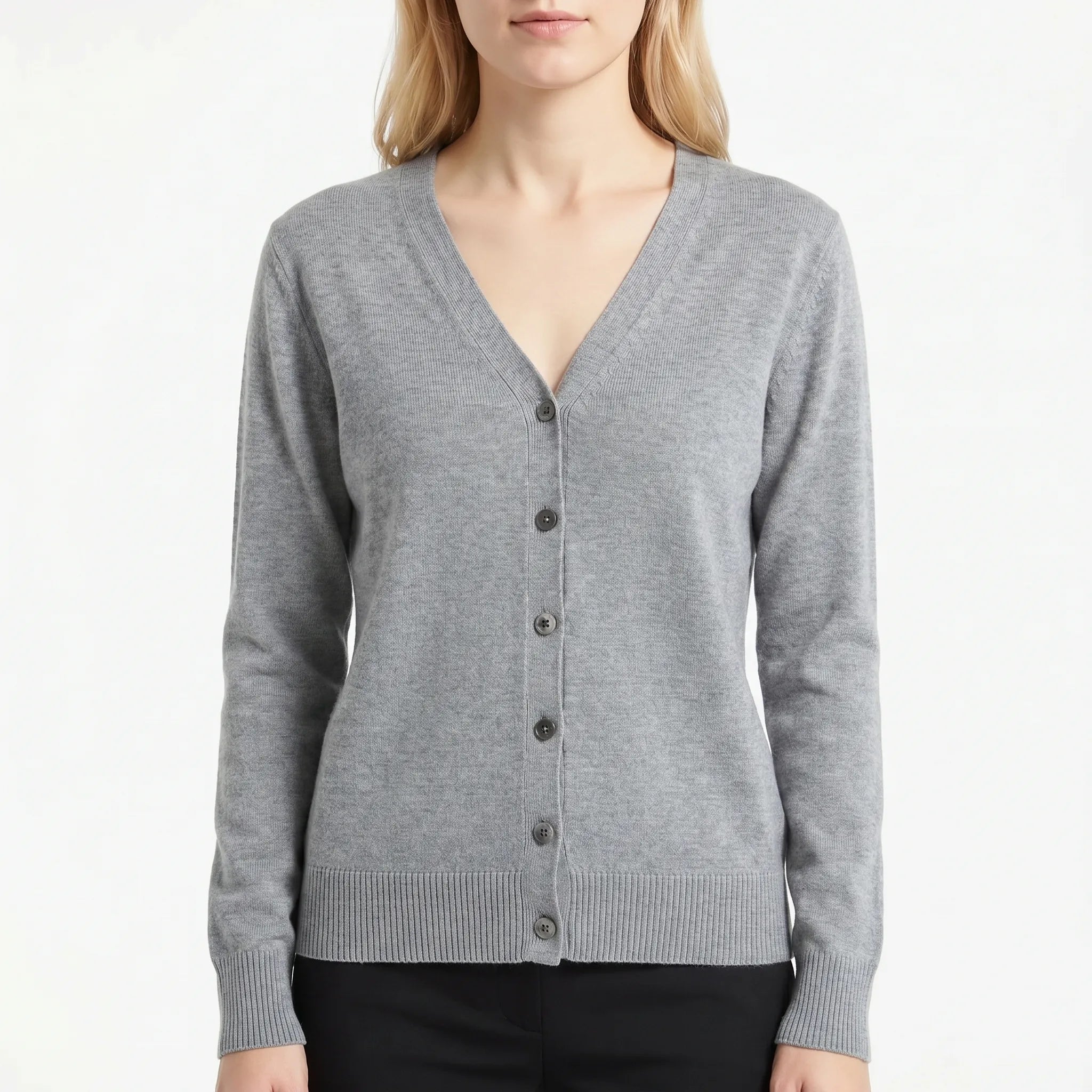 Nordspur | AuraKnit V-Neck Buttoned Cardigan