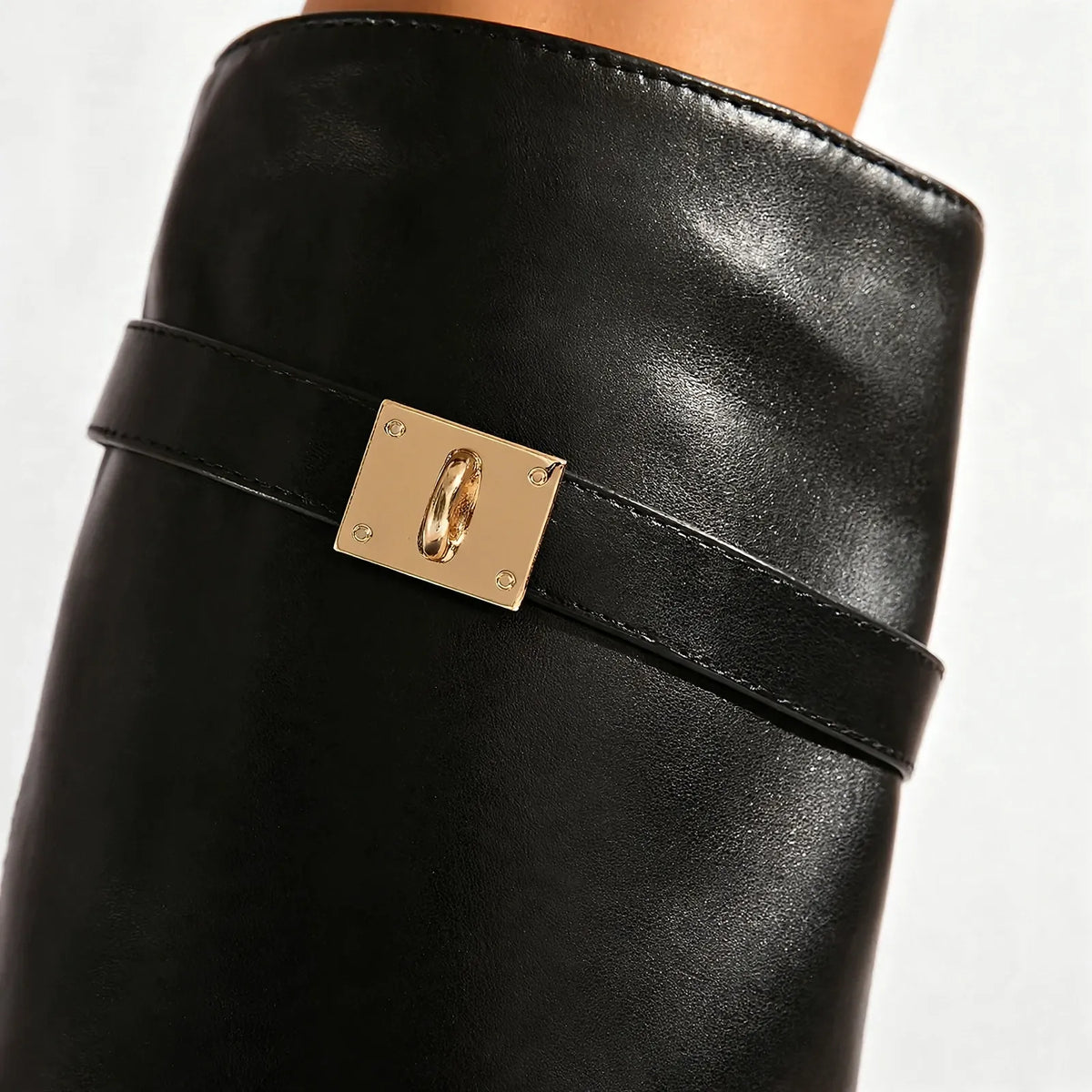 Nordspur | Aurala Slouchy Wedge Heel Knee Boots