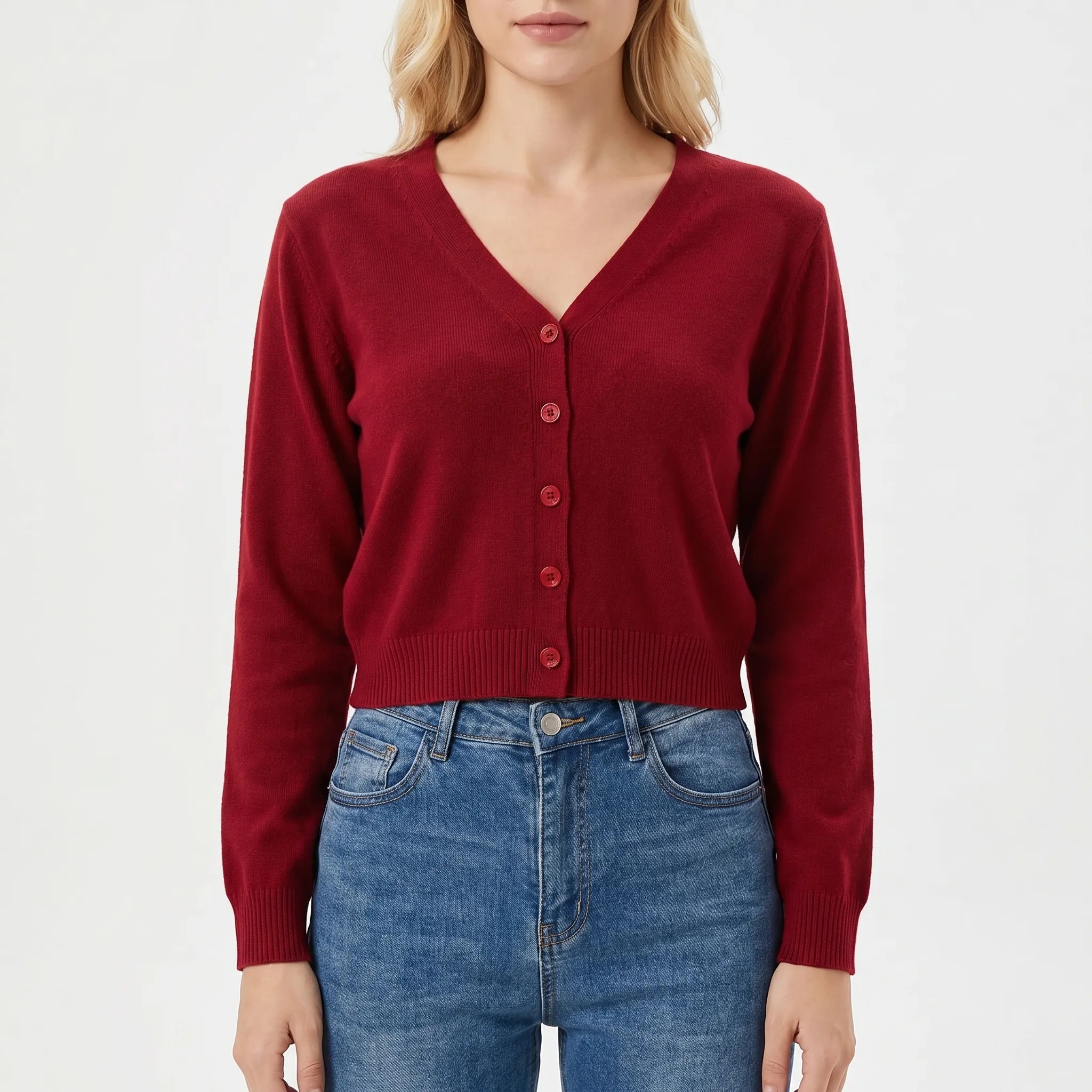 Nordspur | Aurelia Cropped V-Neck Cardigan