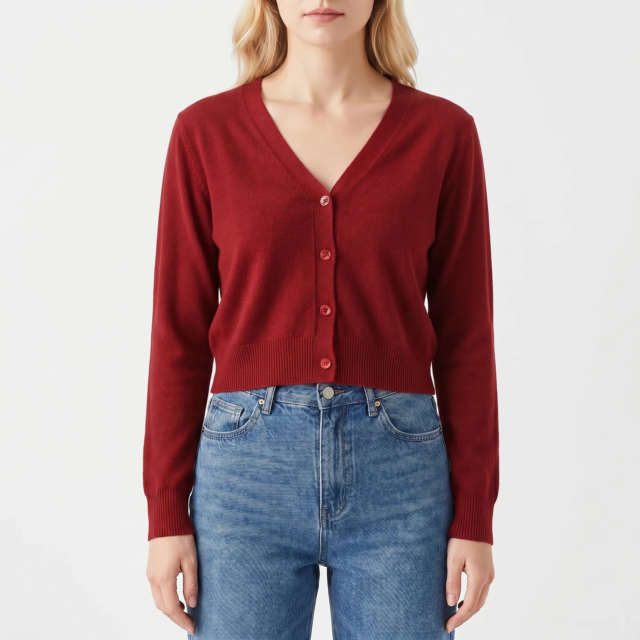 Nordspur | Aurelia Cropped V-Neck Cardigan