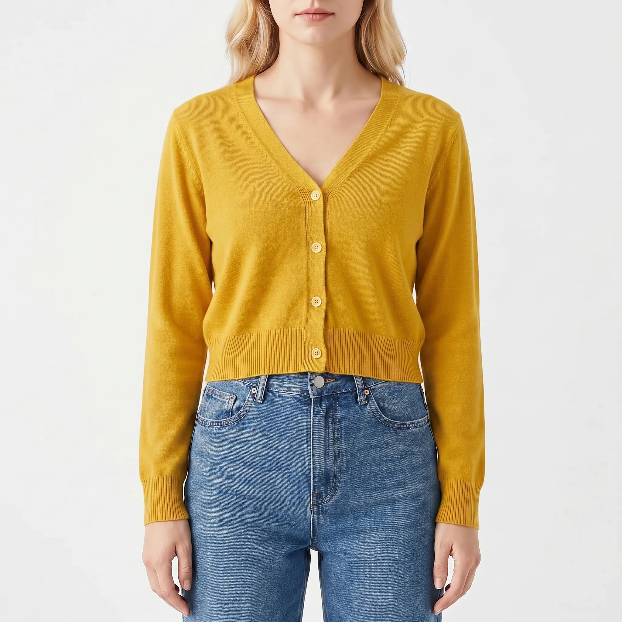 Nordspur | Aurelia Cropped V-Neck Cardigan