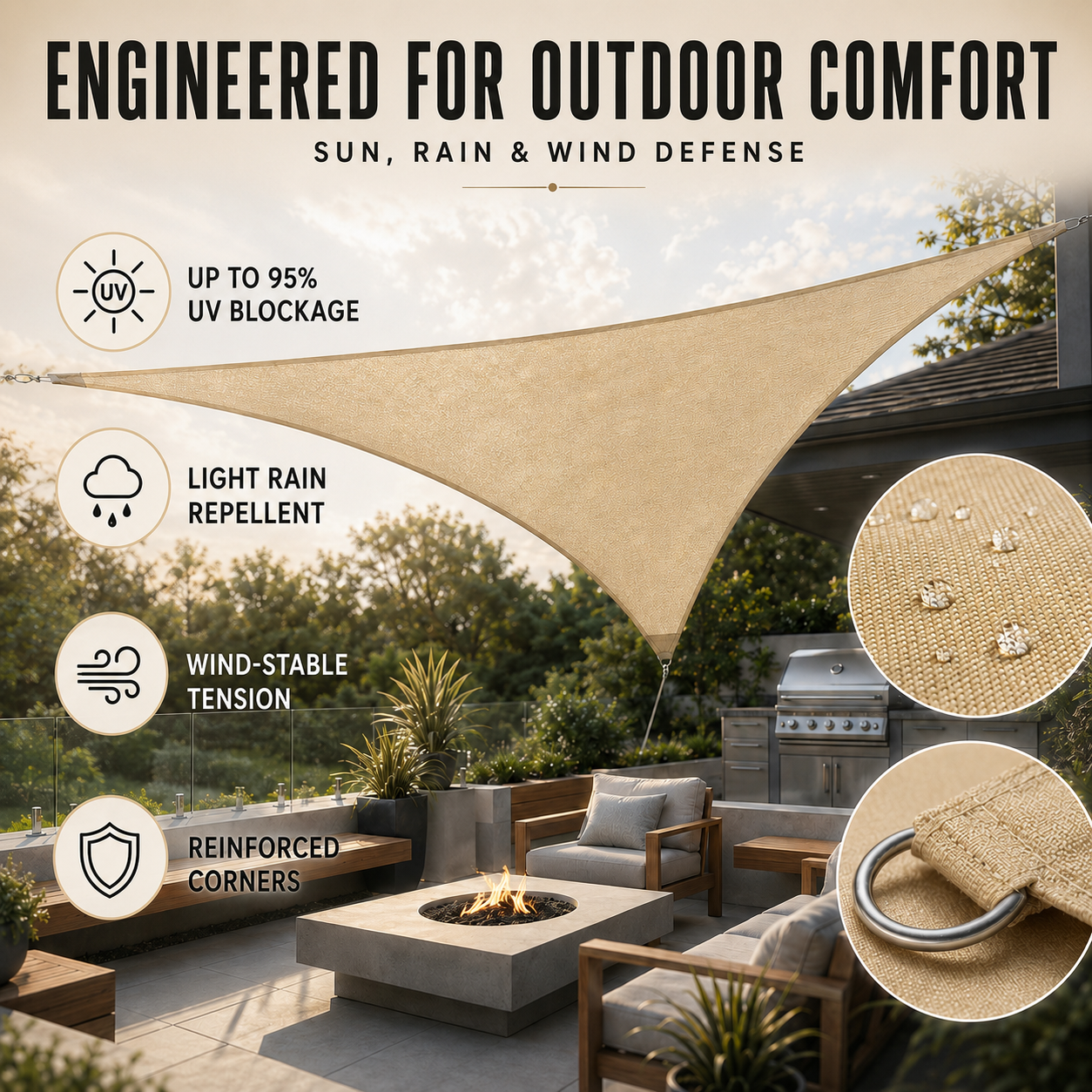 Nordspur | Auresail Triangular Sun Shade Sail