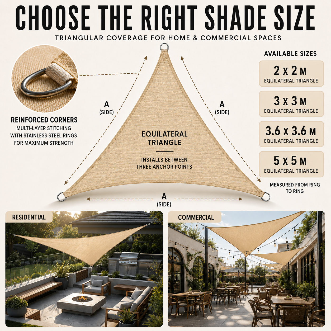Nordspur | Auresail Triangular Sun Shade Sail