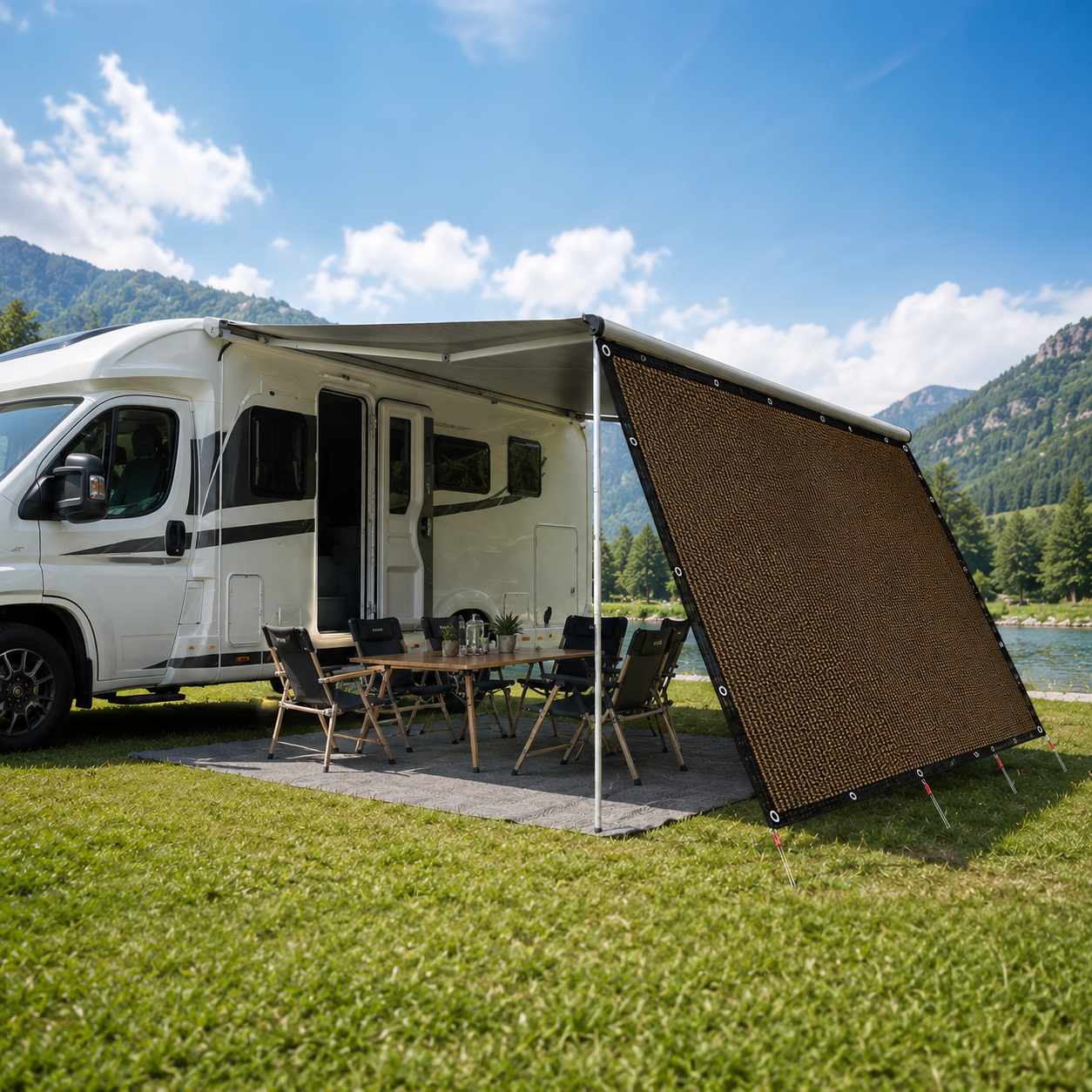 Nordspur | Aurevo Caravan Awning Side Panel | Campervan Privacy & Wind Screen