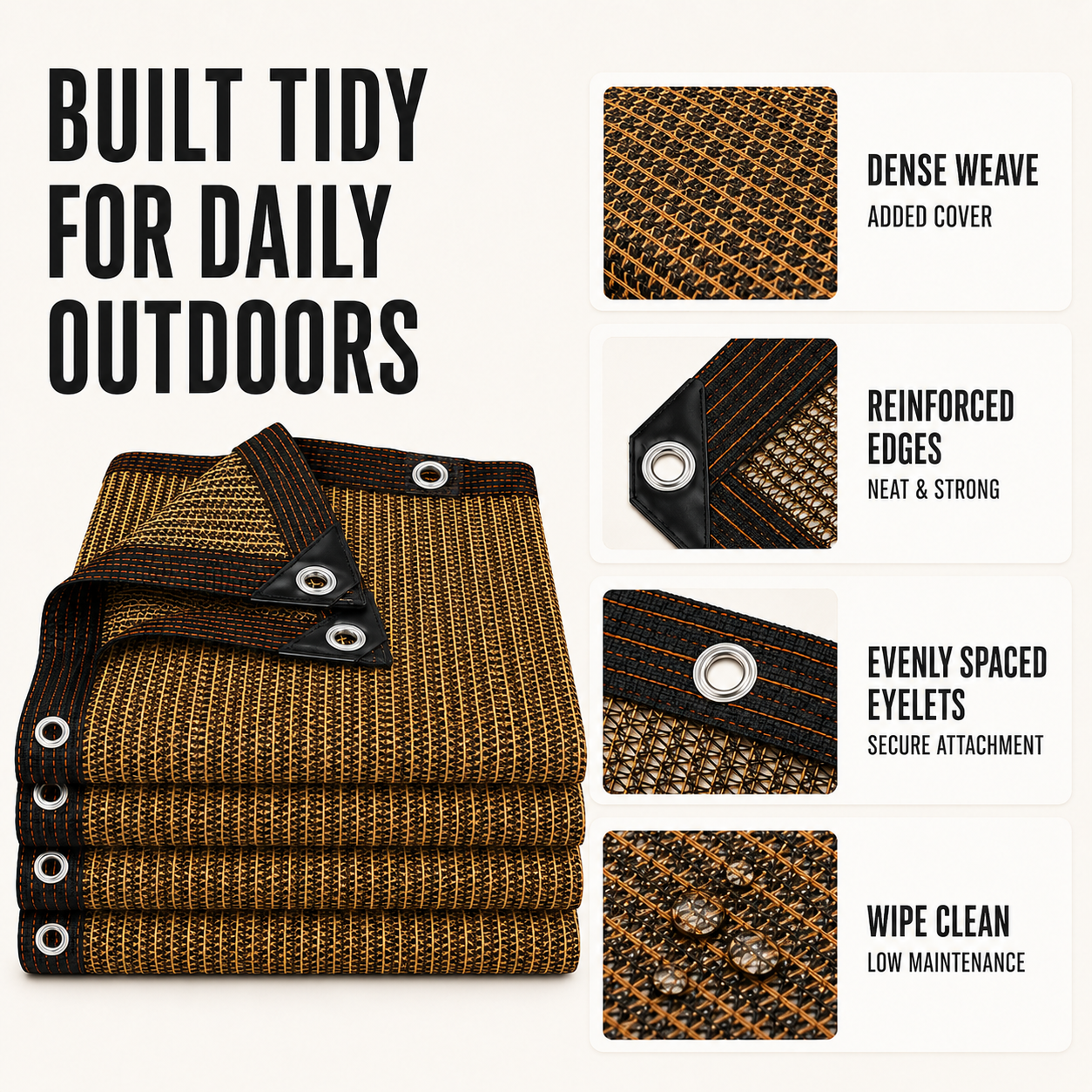Nordspur | Aurevo Garden Privacy Screen | Patio Side Panel, No Drilling