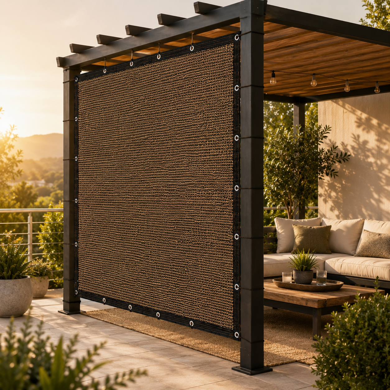 Nordspur | Aurevo Pergola Side Panel | Gazebo Side Wall Privacy & Sun Screen