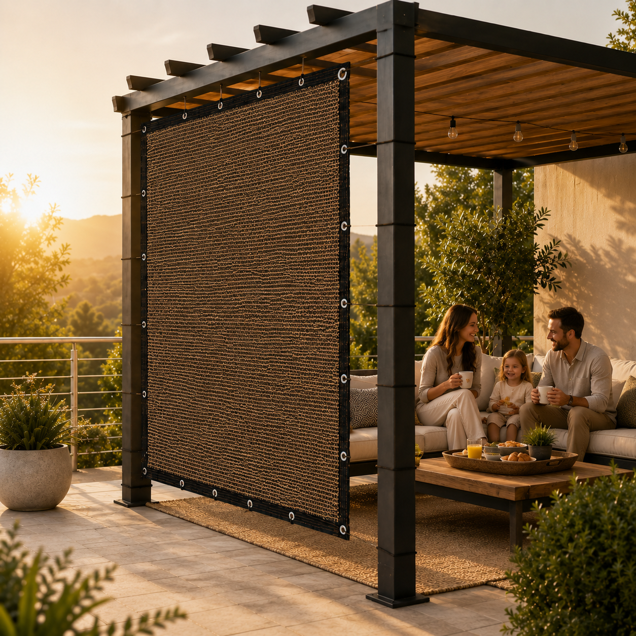 Nordspur | Aurevo Pergola Side Panel | Gazebo Side Wall Privacy & Sun Screen