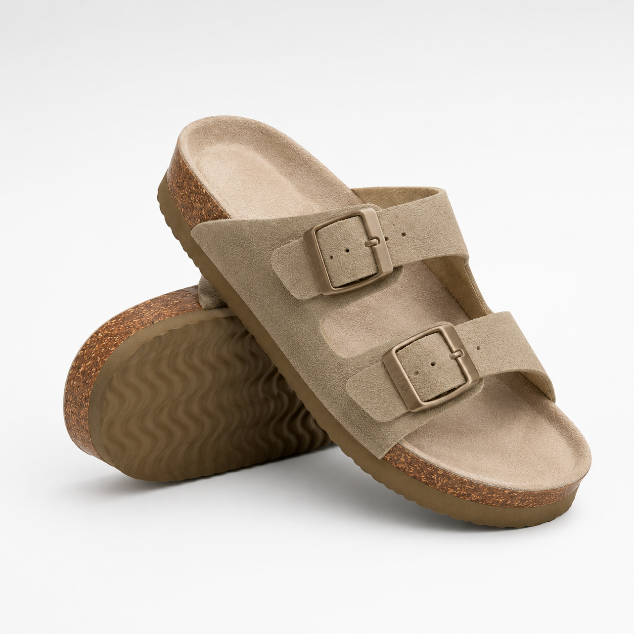 Nordspur | Aurisol Two-Strap Slip-On Sandals