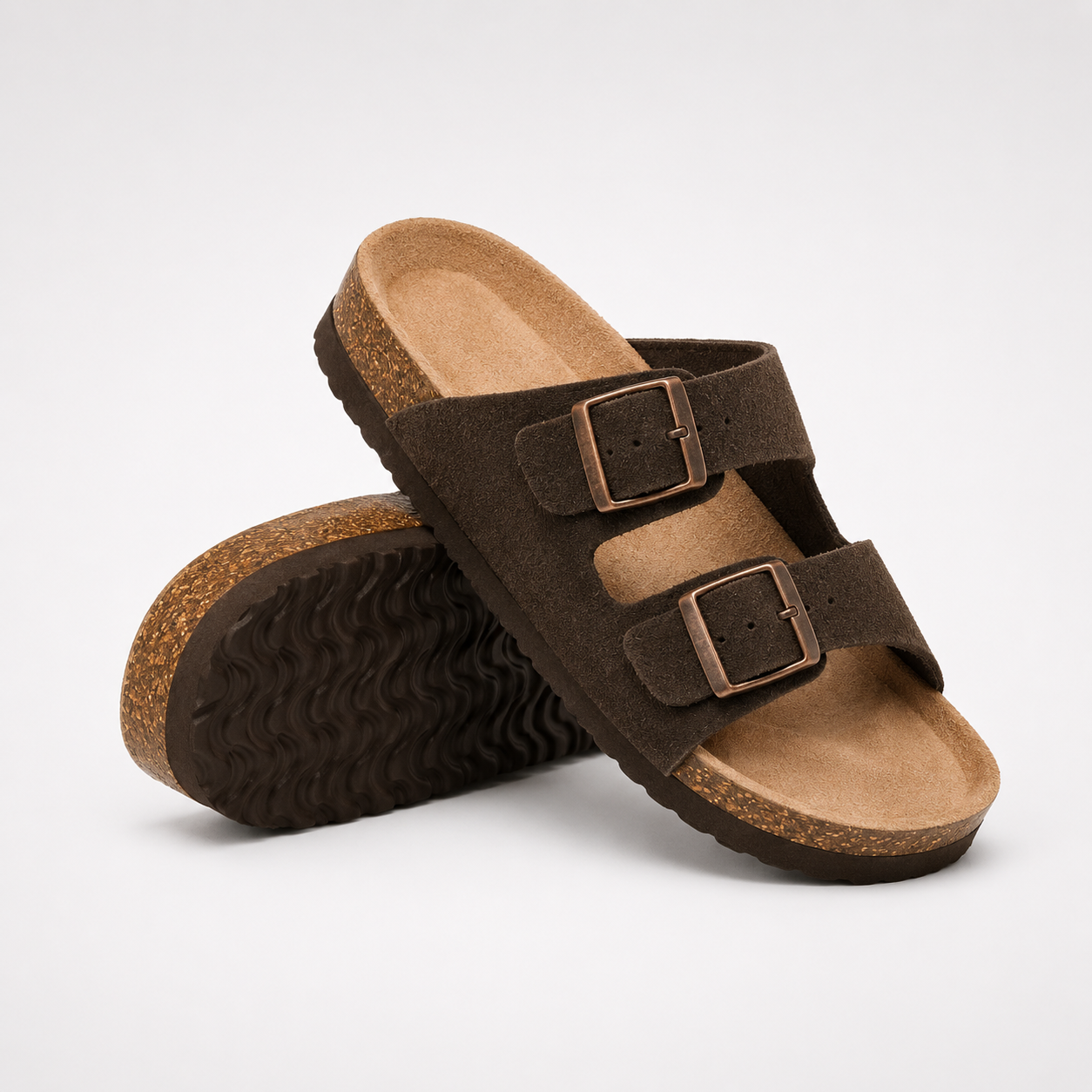 Nordspur | Aurisol Two-Strap Slip-On Sandals