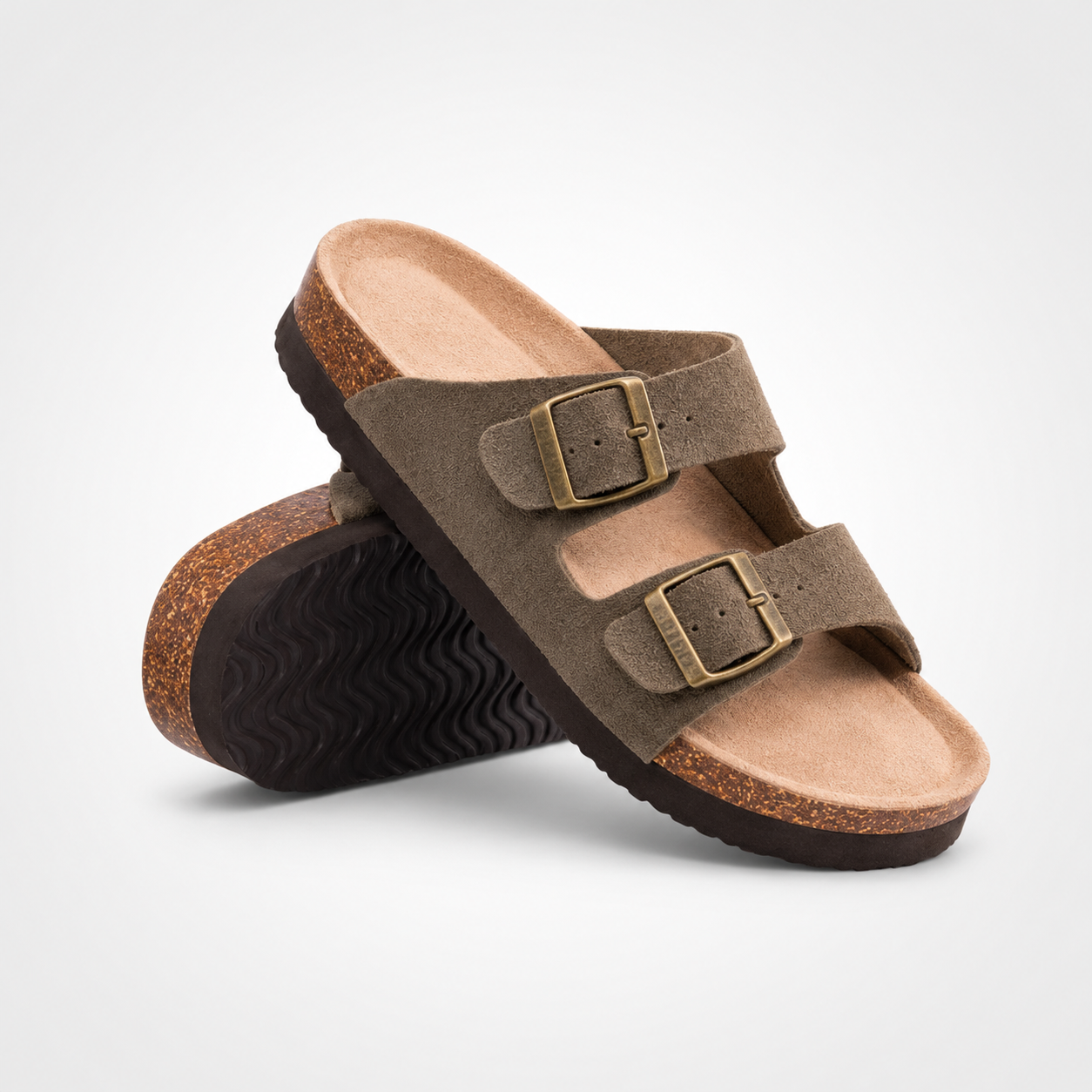 Nordspur | Aurisol Two-Strap Slip-On Sandals