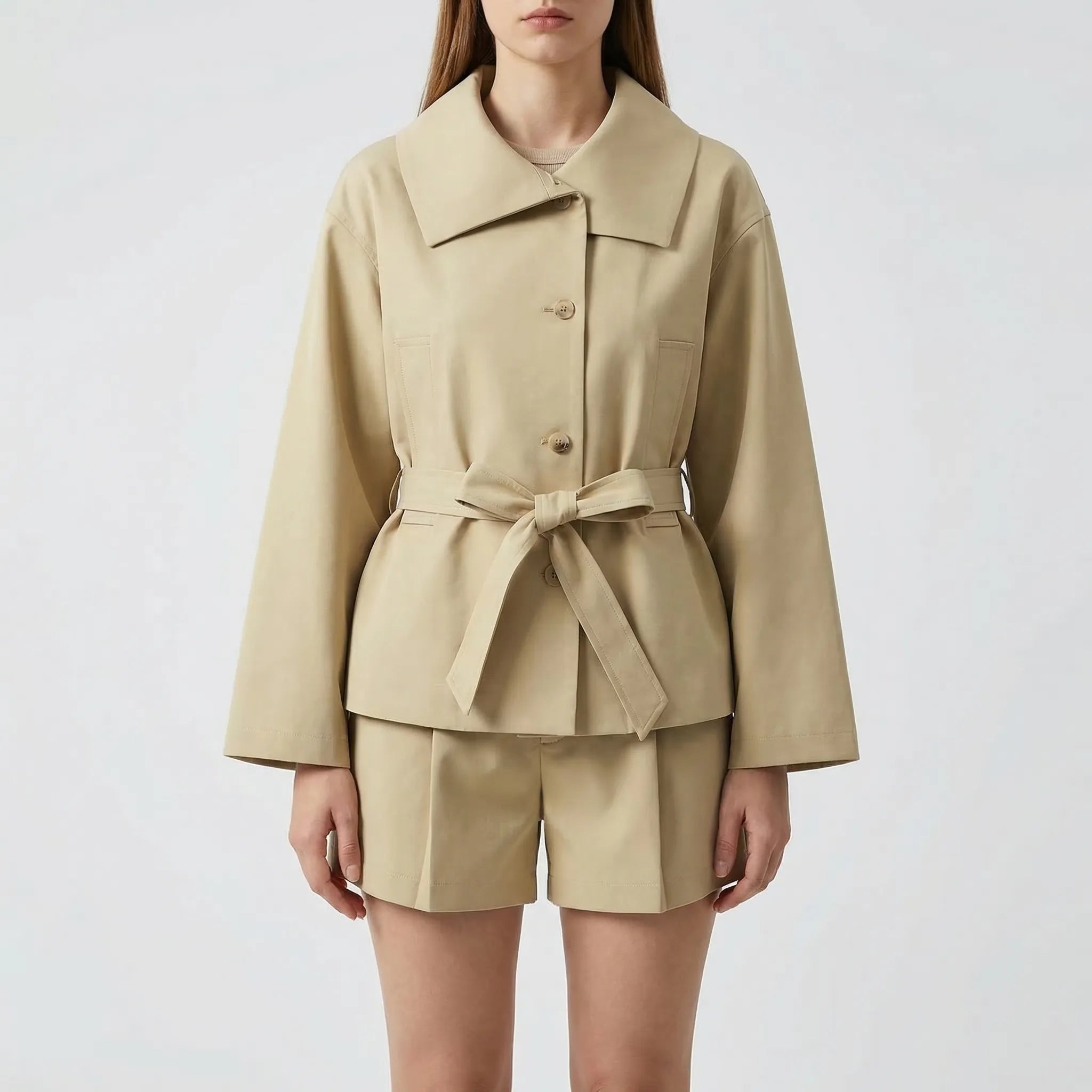 Nordspur | Autumelle Turn-Down Collar Short Co-Ord Set