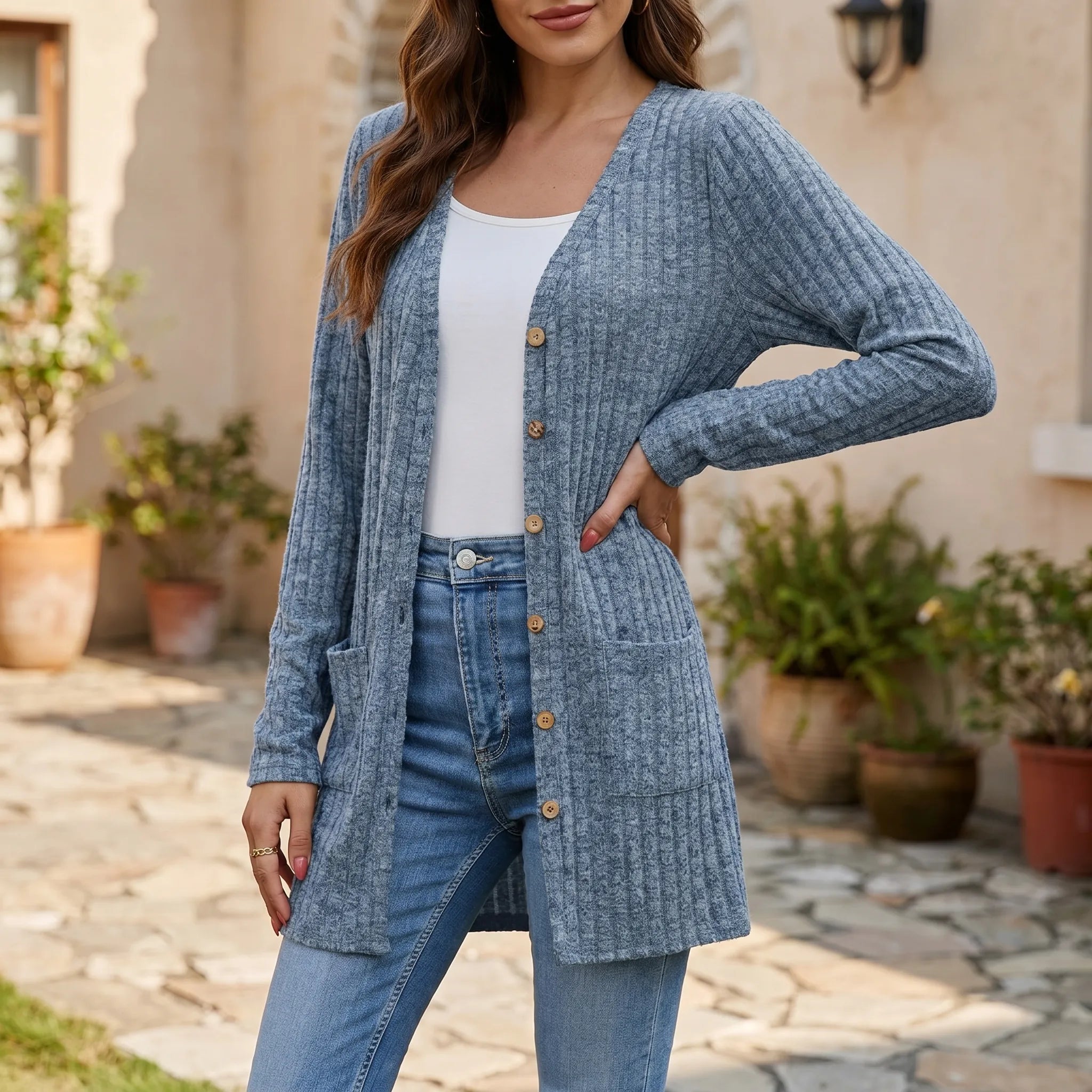 Nordspur | Avelin Longline Ribbed Cardigan