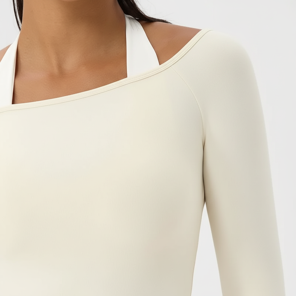 Nordspur | Aveline Long Sleeve Off Shoulder Crop