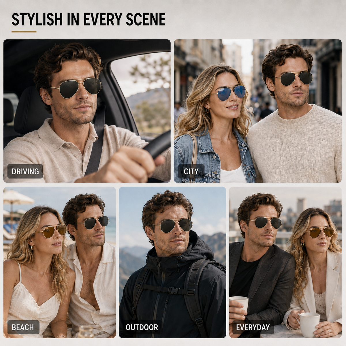 Nordspur | Avirex Polarised Aviator-Style Driving Sunglasses