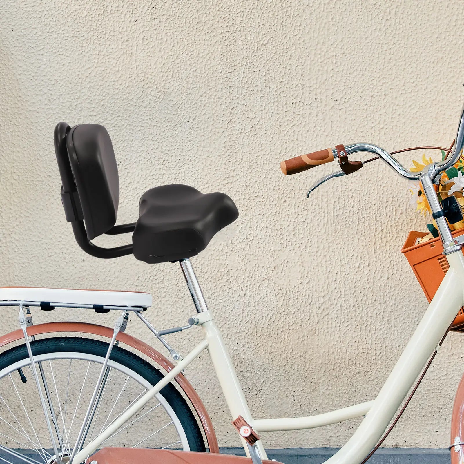 Nordspur | Backwell Wide Cushioned Bike Seat With Backrest