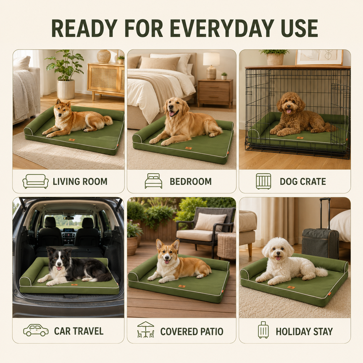 Nordspur | Barkrest L-Shaped Orthopedic Dog Sofa Bed