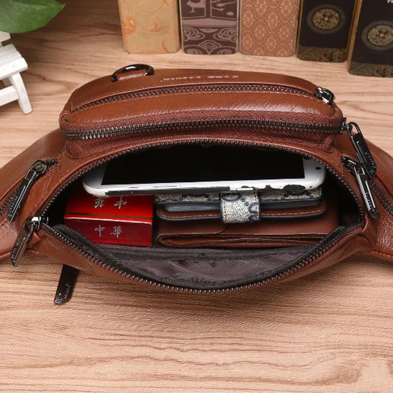 Nordspur | Beltford Genuine Leather Waist Pack For Men