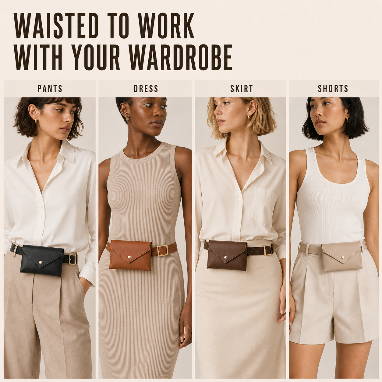 Nordspur | Beltina Compact Envelope Flap Belt Bag