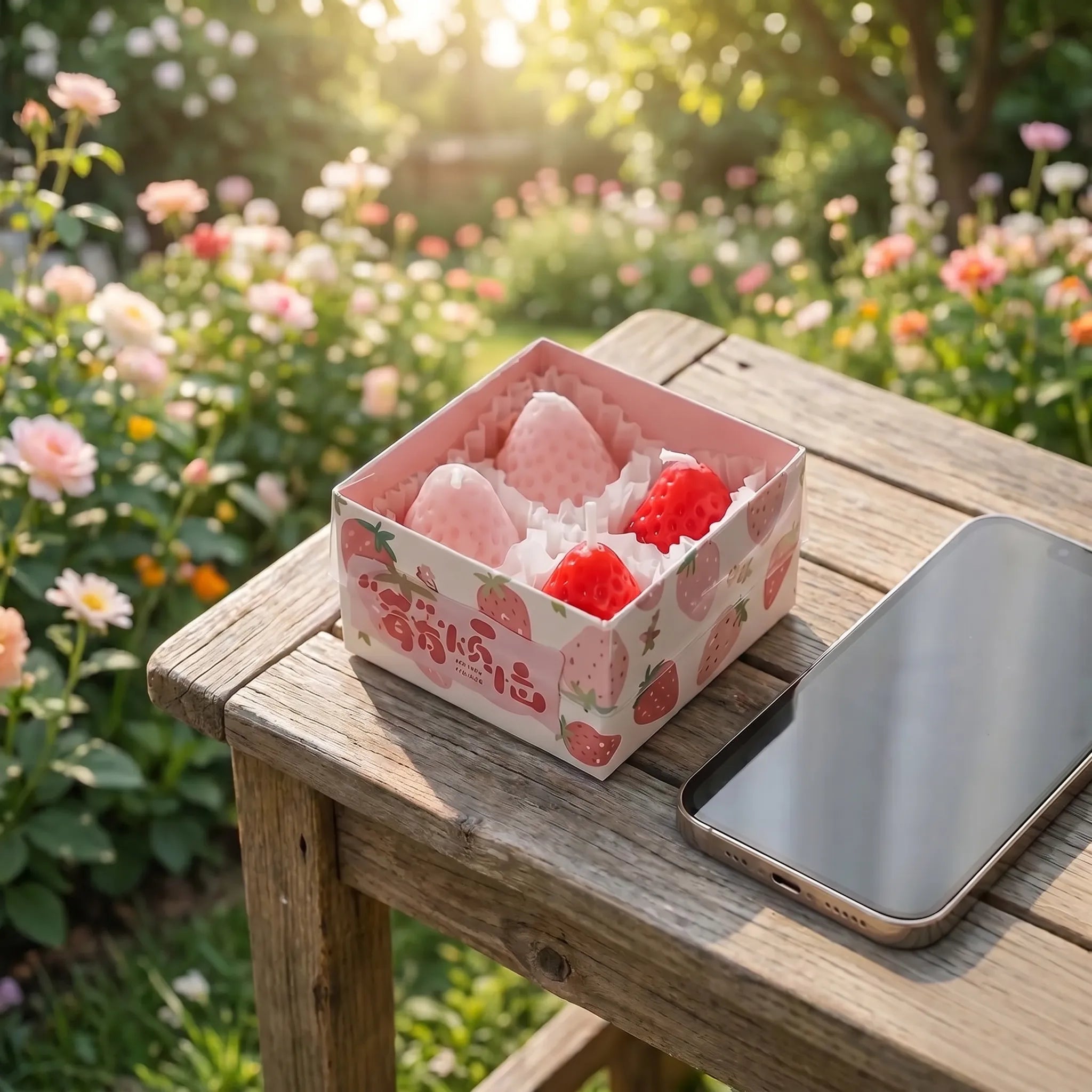 Nordspur | Berrina Miniature Strawberry Shaped Candles