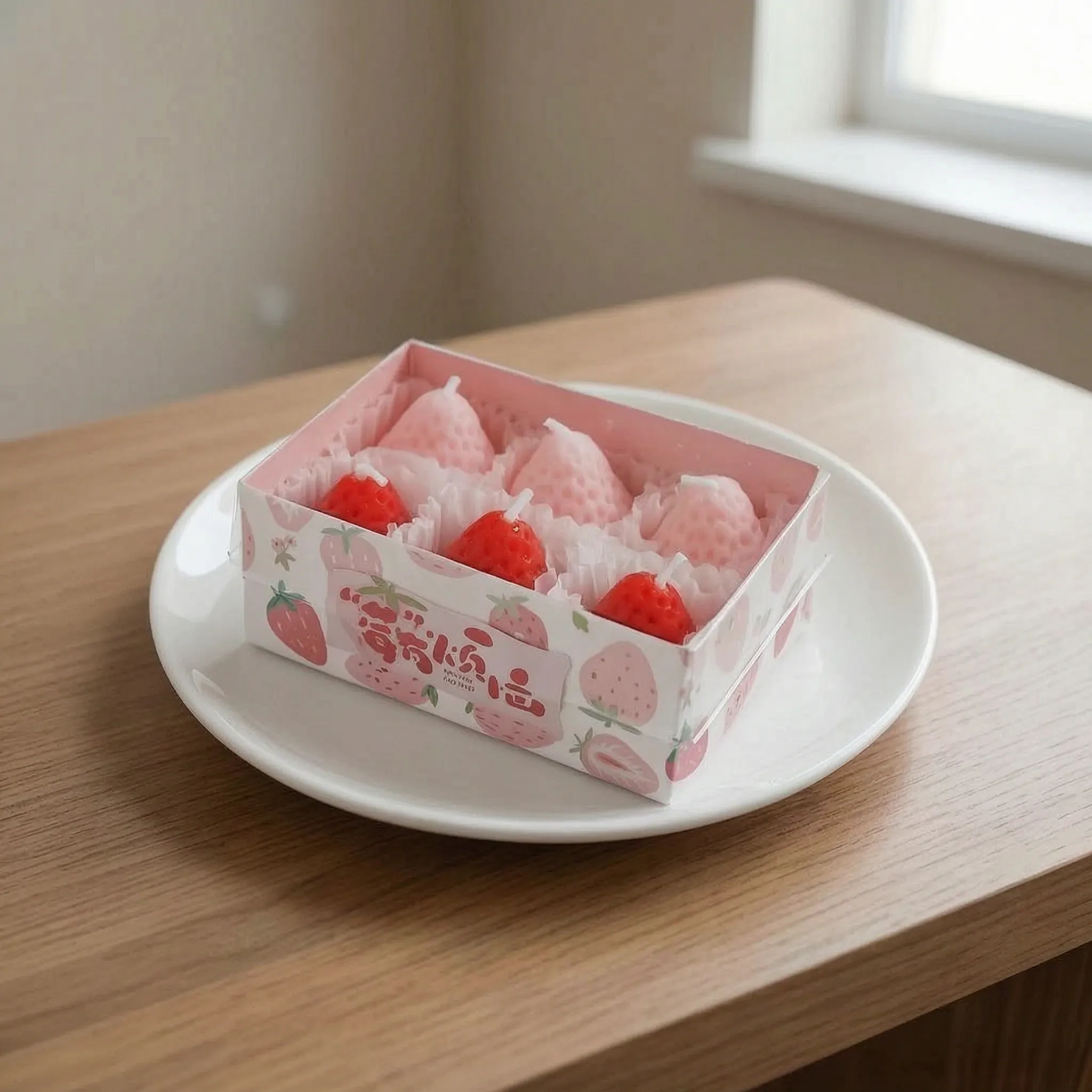 Nordspur | Berrina Miniature Strawberry Shaped Candles