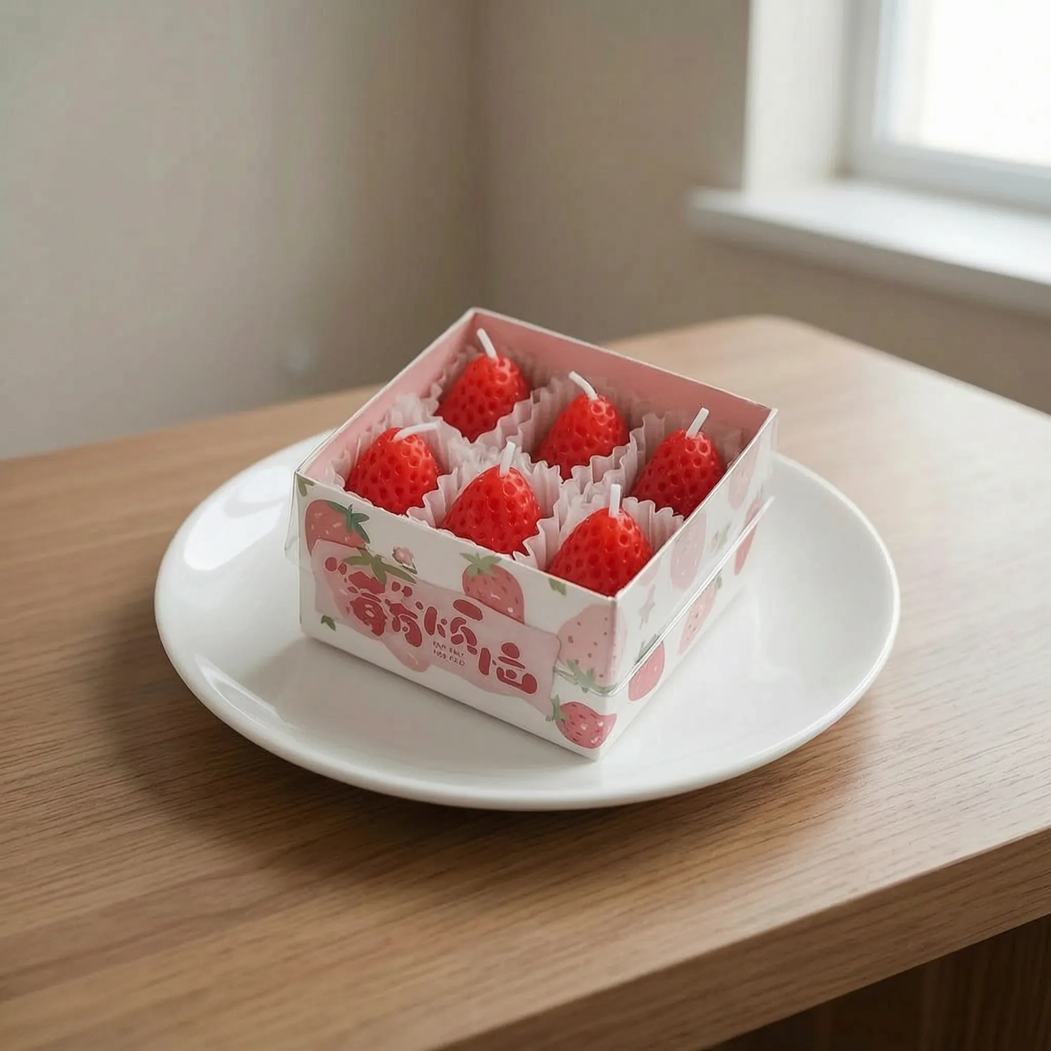 Nordspur | Berrina Miniature Strawberry Shaped Candles