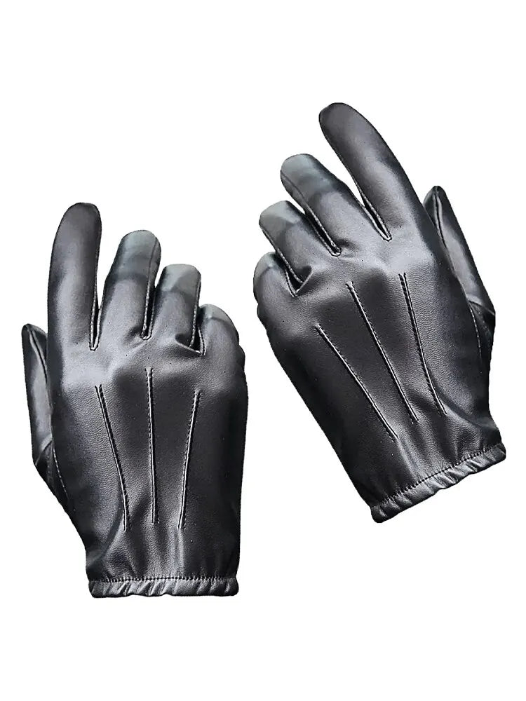 Nordspur | Black PU Leather Gloves