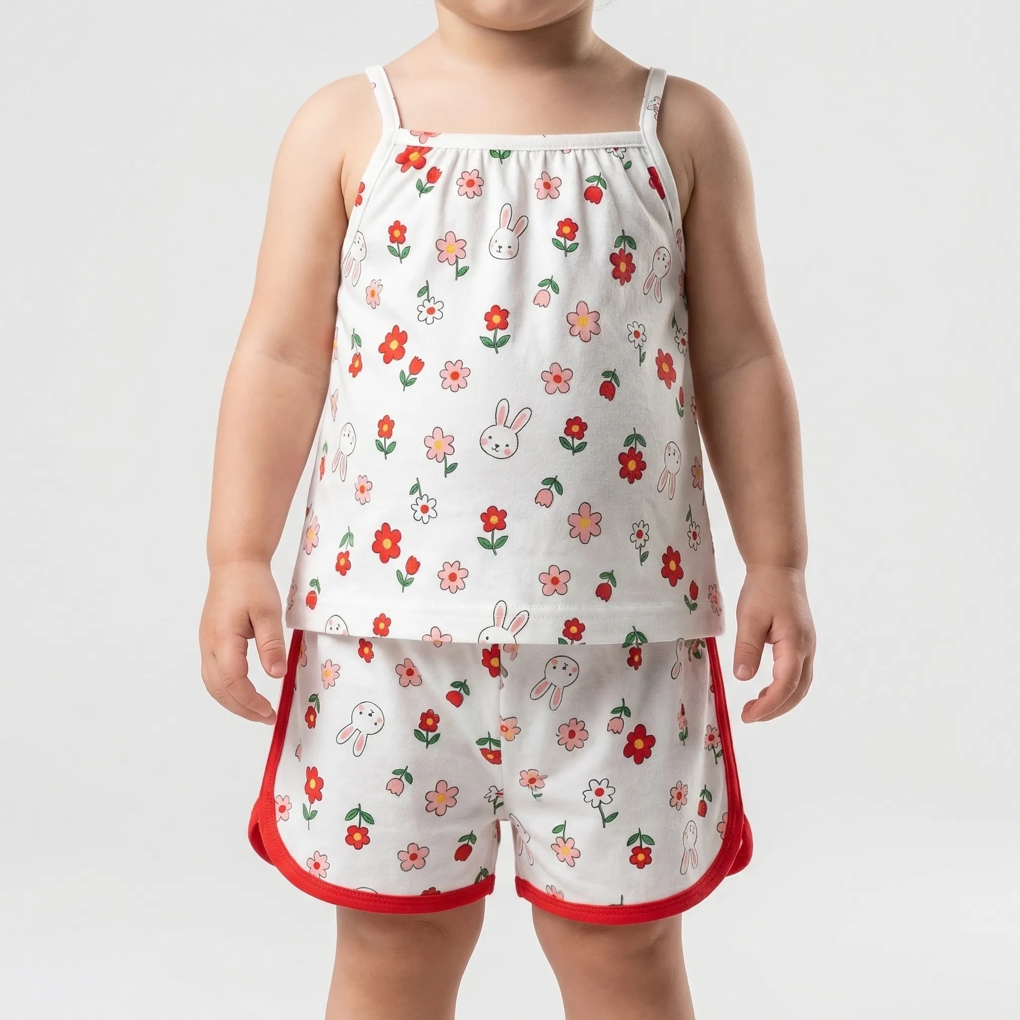 Nordspur | Blossomini Printed Strappy Vest And Shorts Set