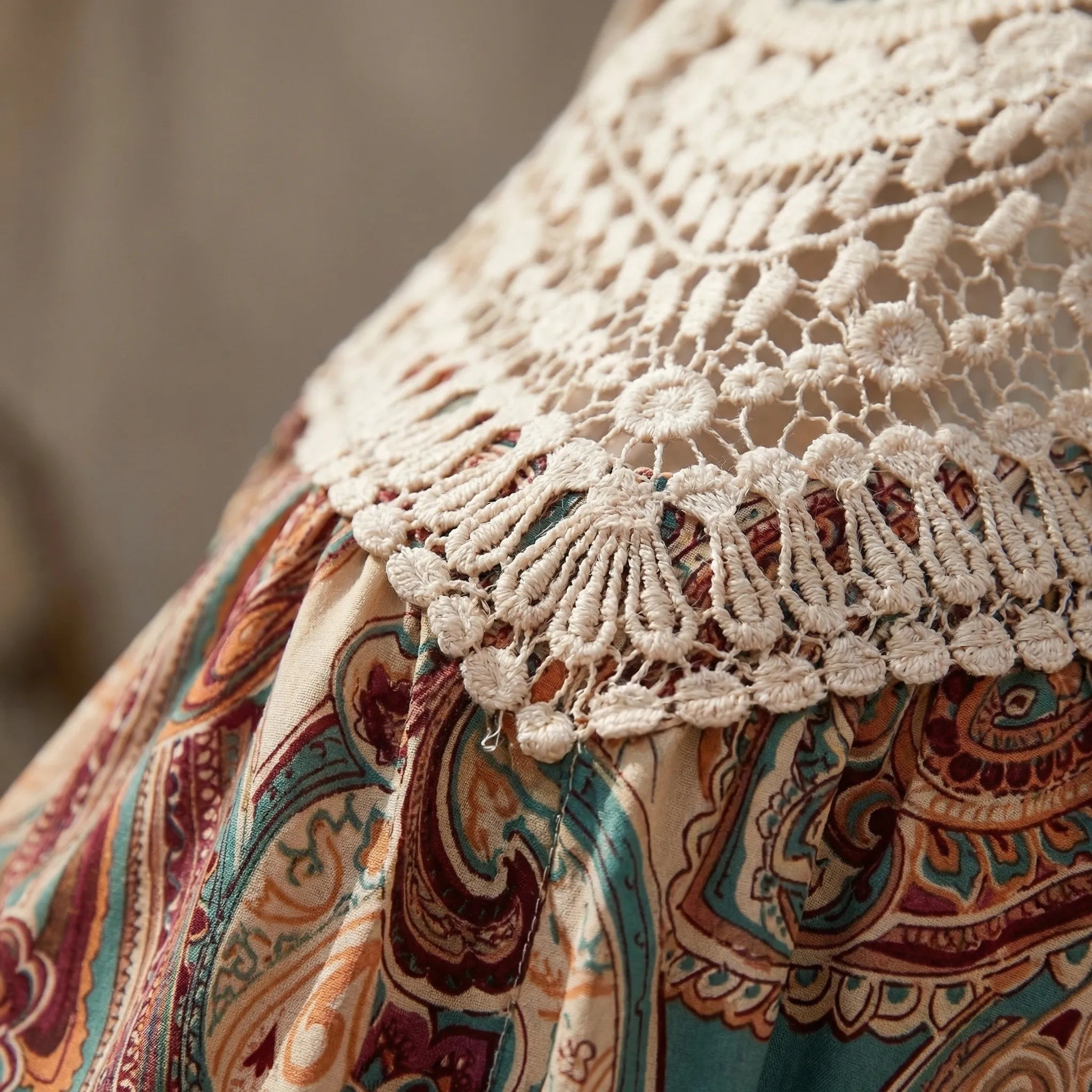 Nordspur | Bohvara Bohemian Halterneck Mini Dress With Tassels