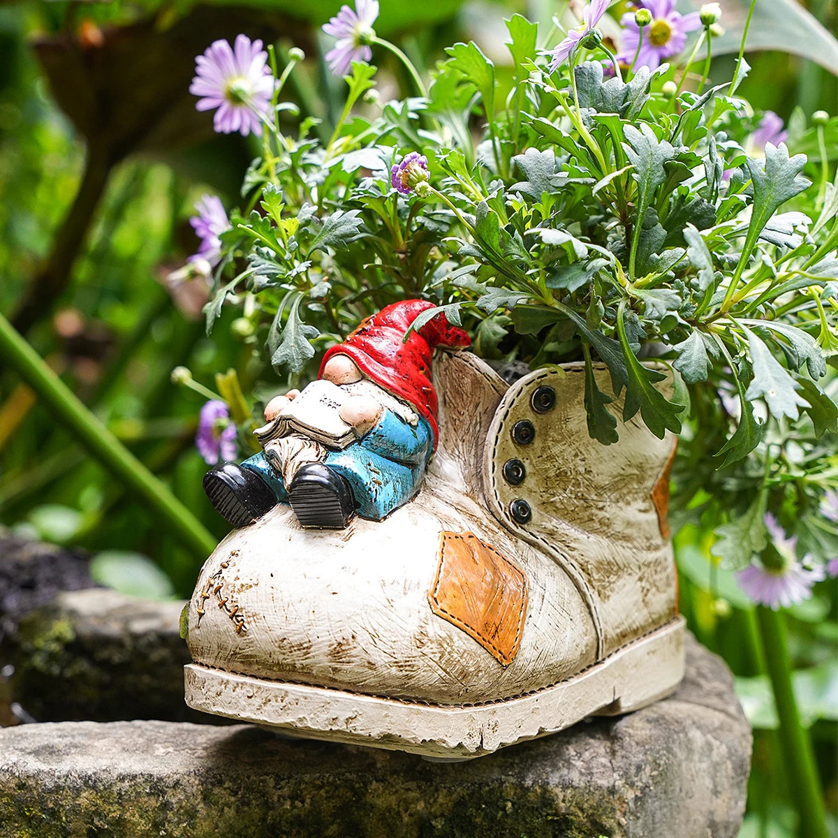 Nordspur | Bootella Hand-Painted Boot-Shaped Decorative Flowerpot