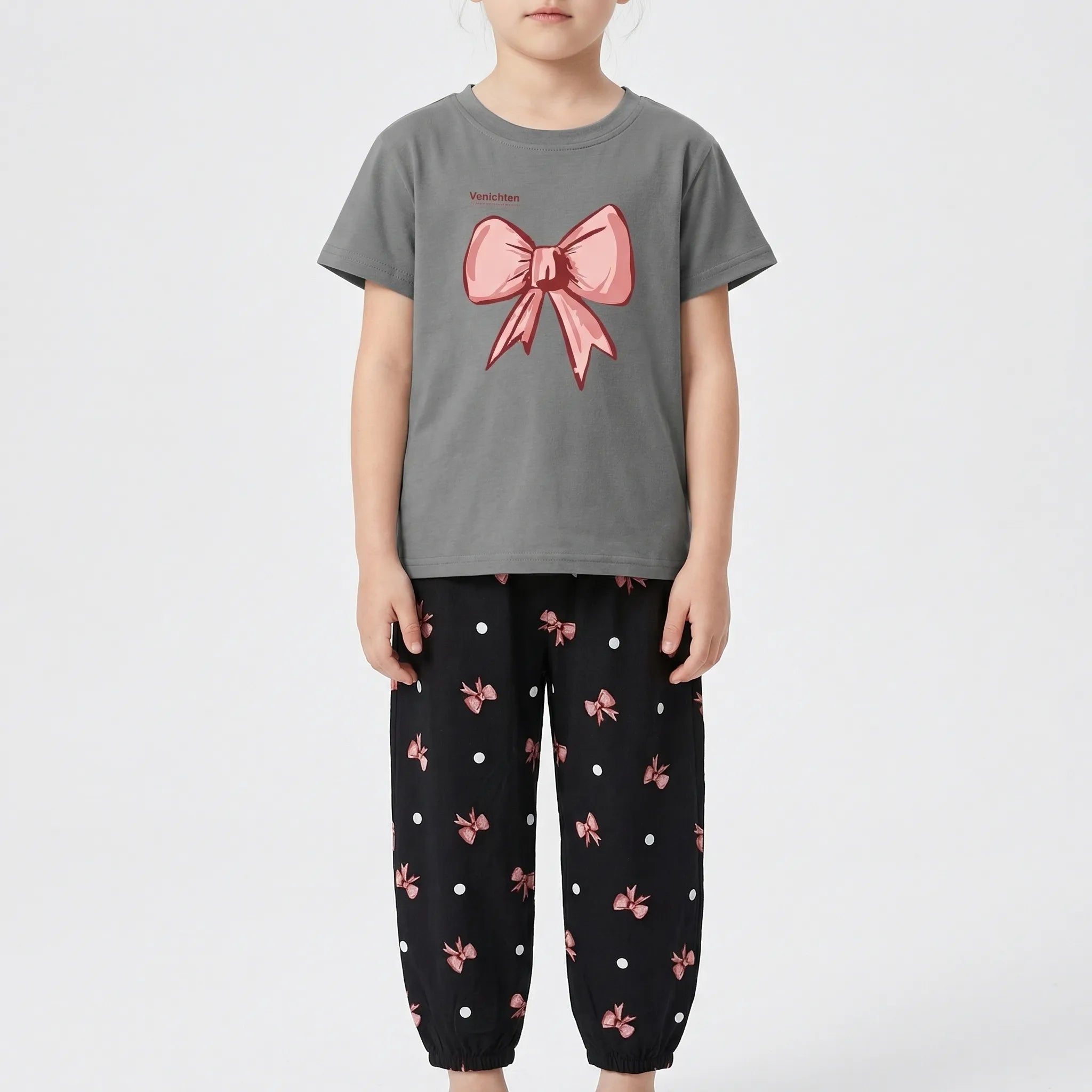 Nordspur | Bowlette 2-Piece Bow Print Girls Summer Set