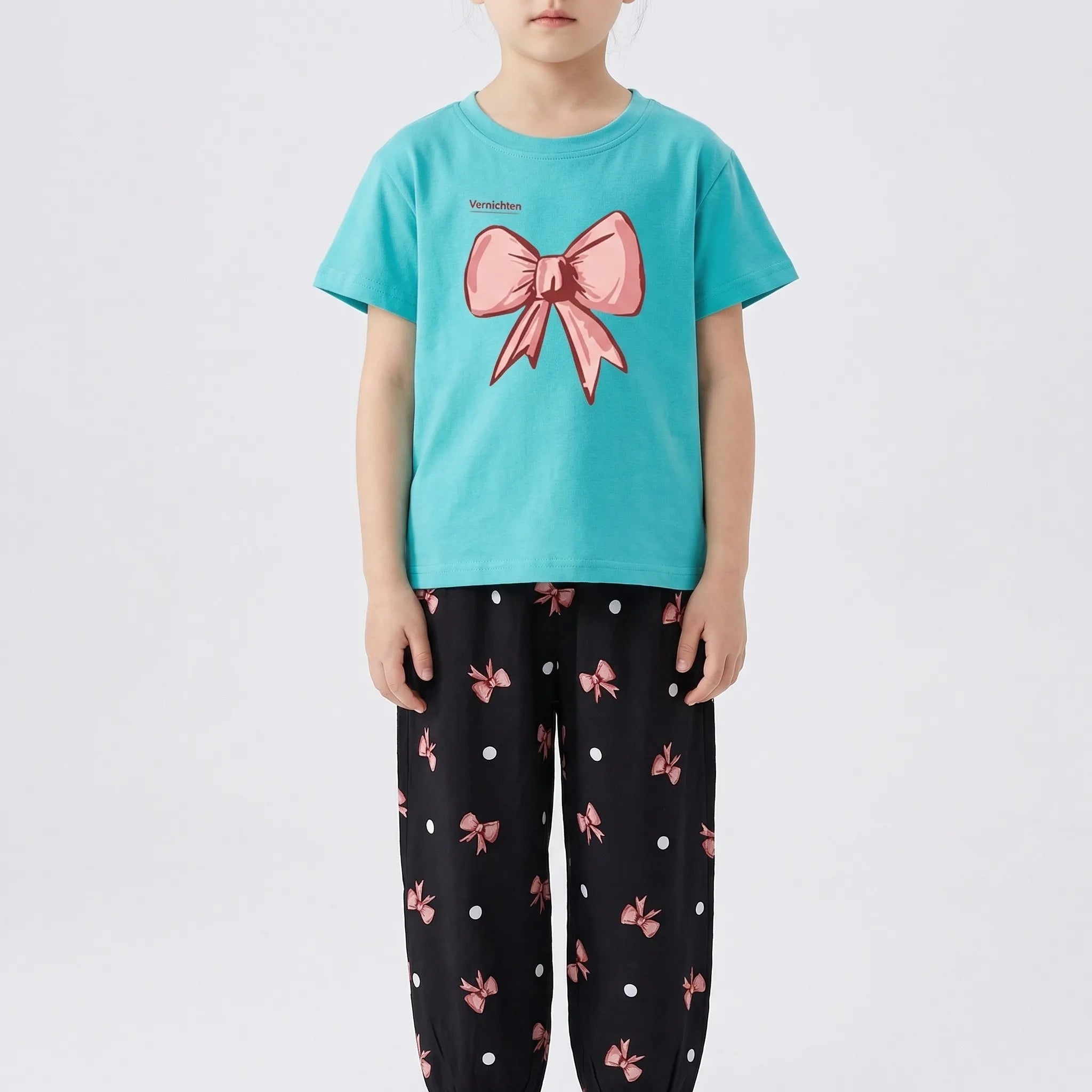 Nordspur | Bowlette 2-Piece Bow Print Girls Summer Set