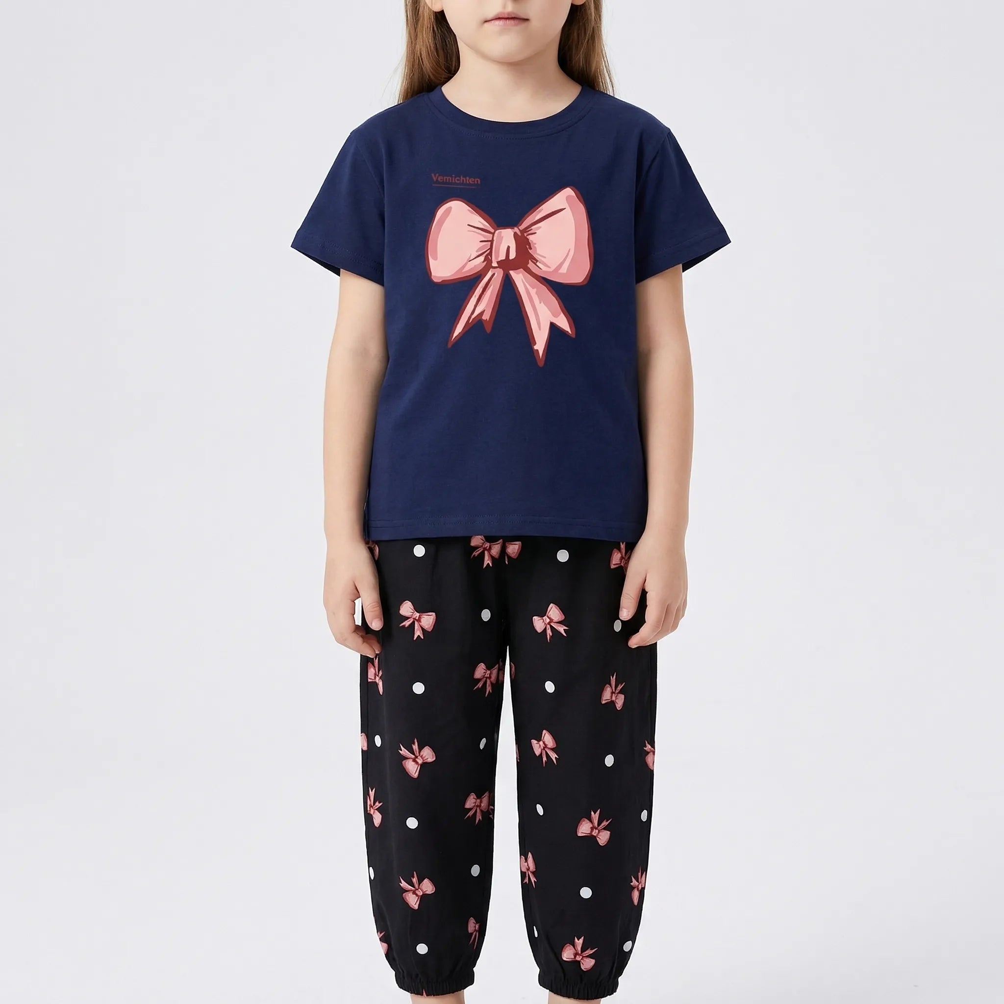 Nordspur | Bowlette 2-Piece Bow Print Girls Summer Set