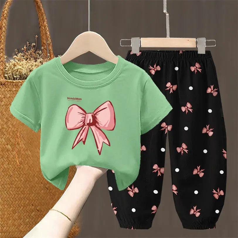 Nordspur | Bowlette 2-Piece Bow Print Girls Summer Set