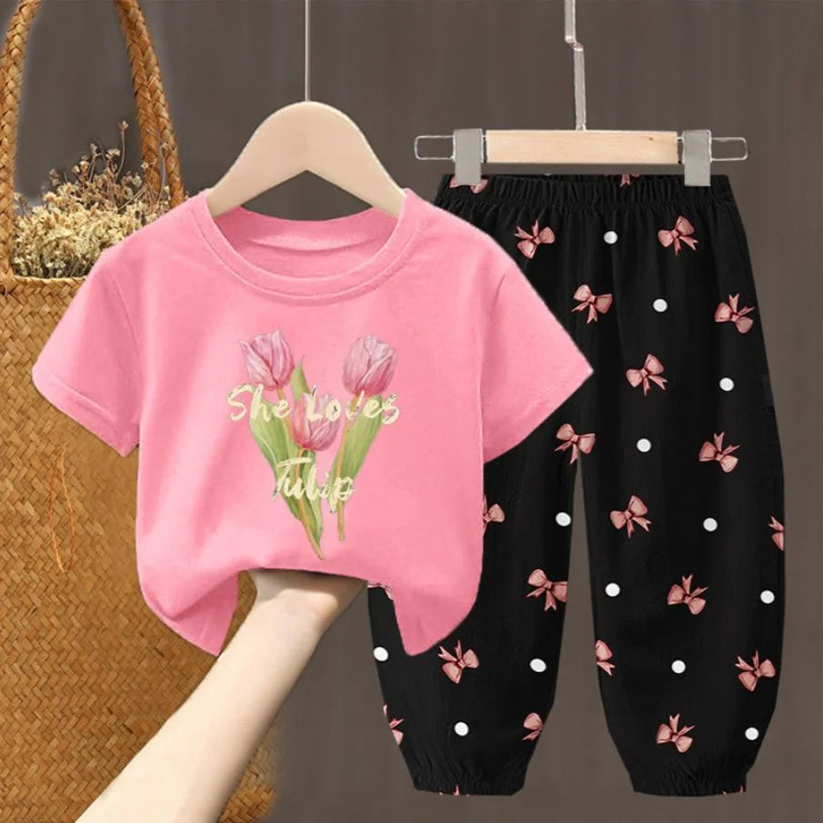 Nordspur | Bowlette 2-Piece Bow Print Girls Summer Set