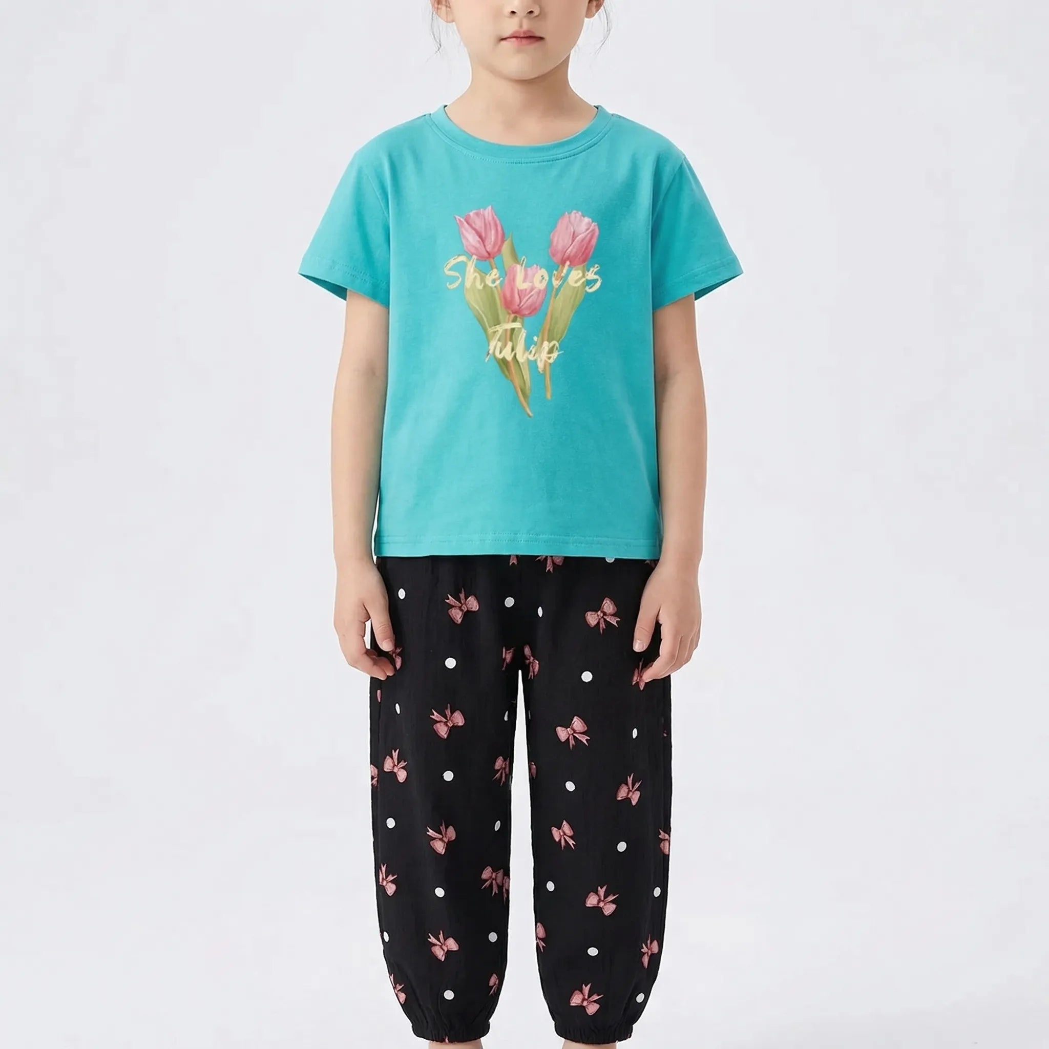 Nordspur | Bowlette 2-Piece Bow Print Girls Summer Set