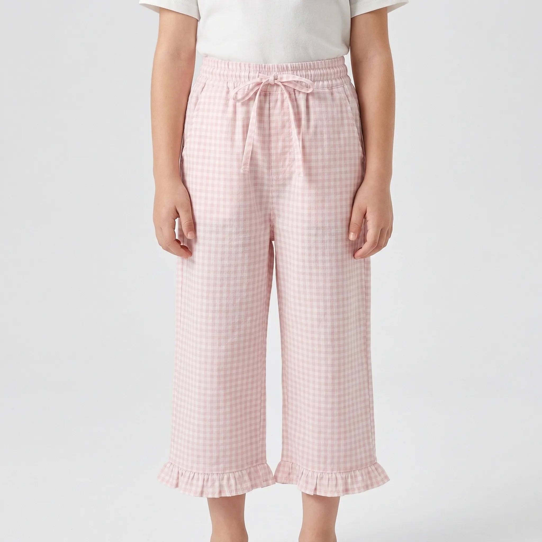 Nordspur | Bowlette Short Sleeve Bow Top And Wide Leg Trousers Set
