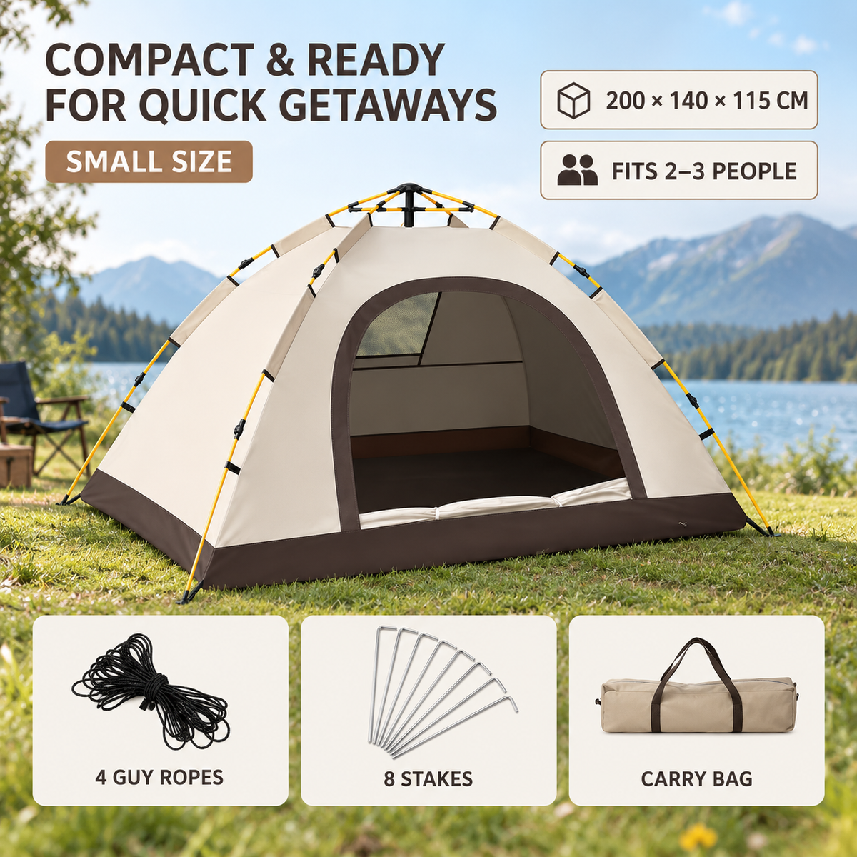 Nordspur | Breezaway Automatic Pop Up Tent