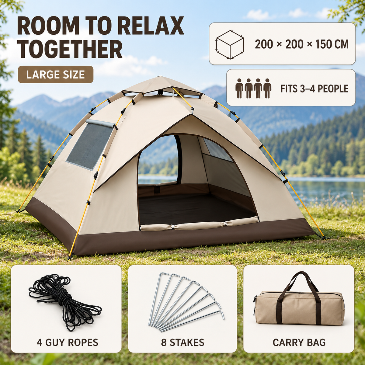 Nordspur | Breezaway Automatic Pop Up Tent