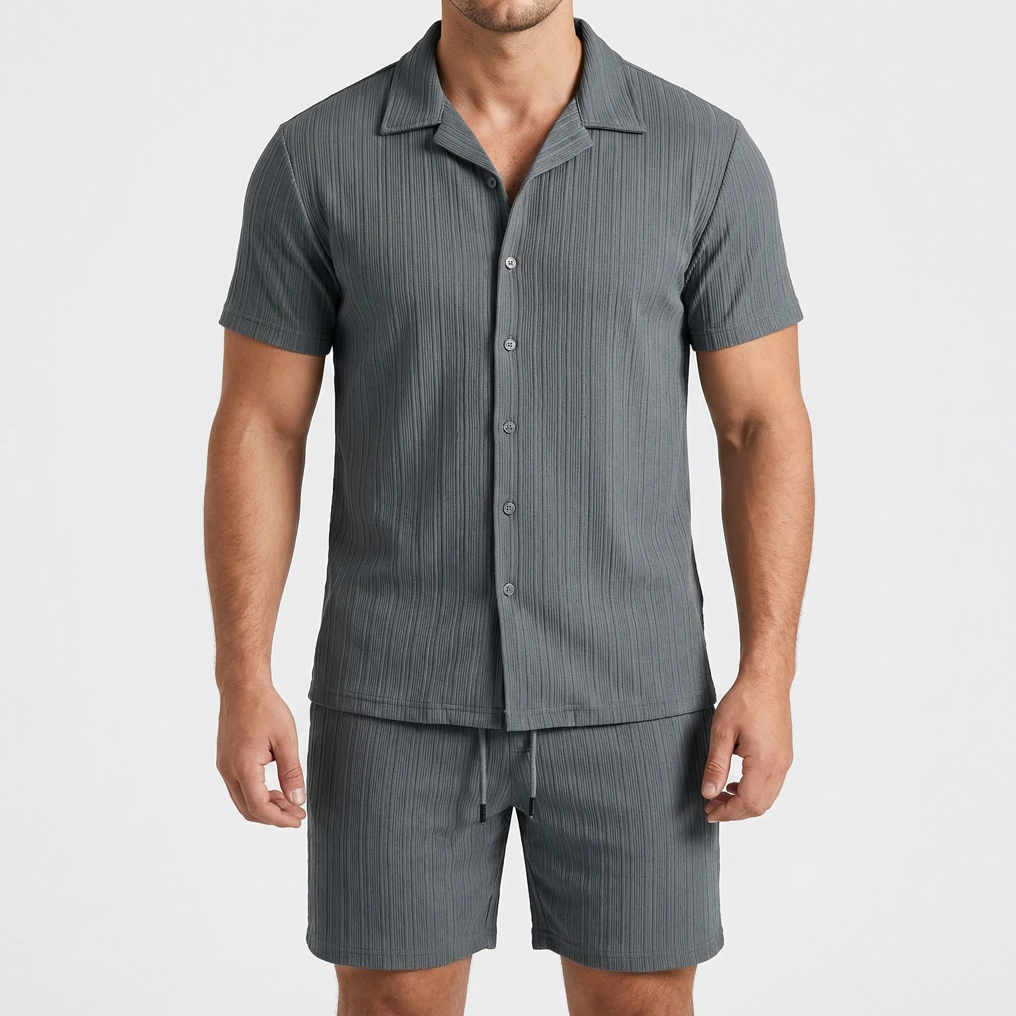 Nordspur | Breezolt Loose Short Sleeve Shirt And Shorts Set