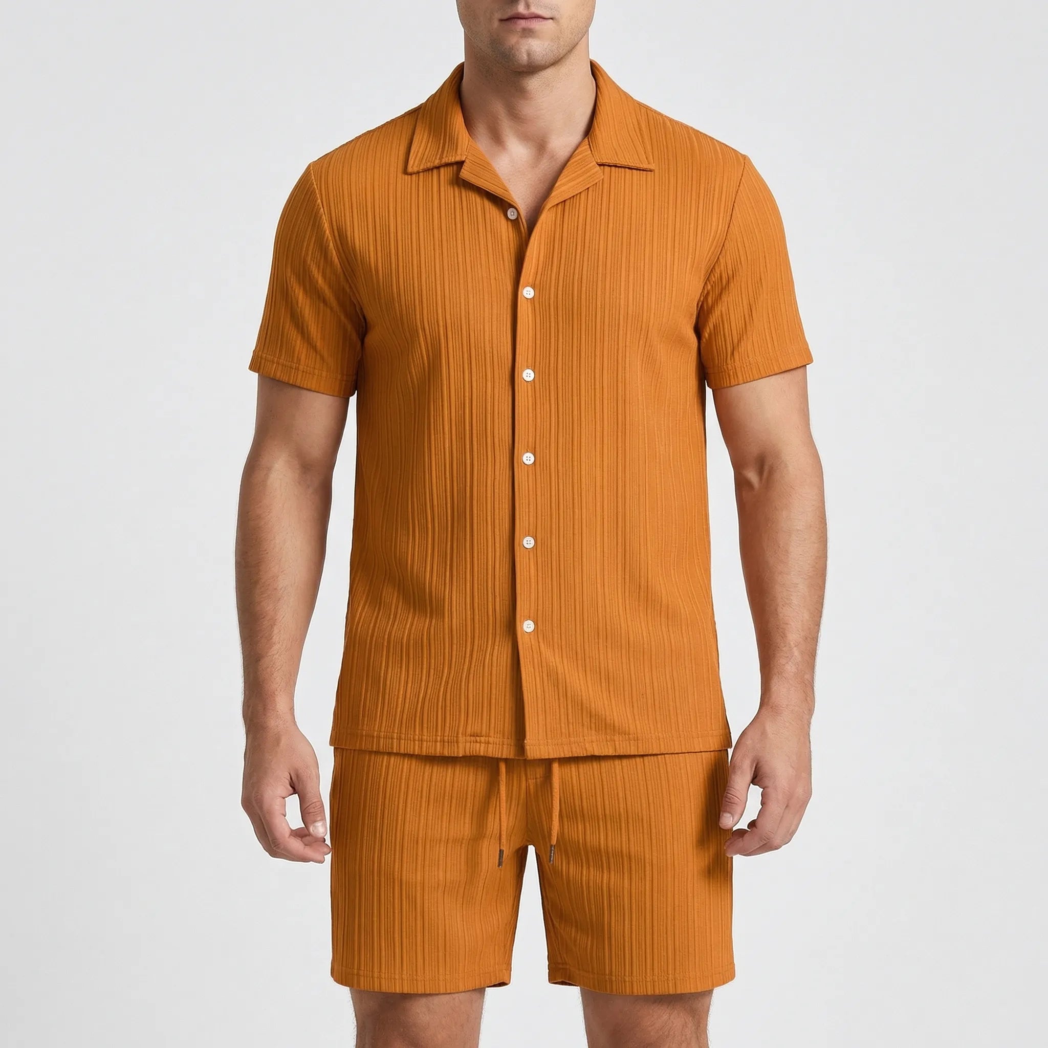 Nordspur | Breezolt Loose Short Sleeve Shirt And Shorts Set