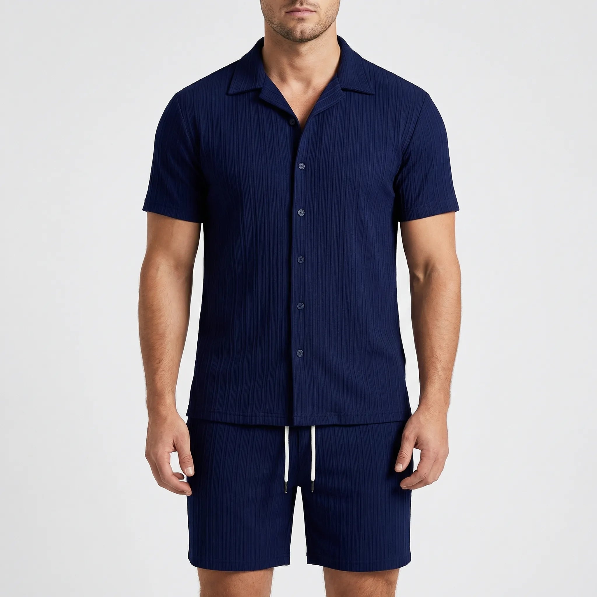 Nordspur | Breezolt Loose Short Sleeve Shirt And Shorts Set