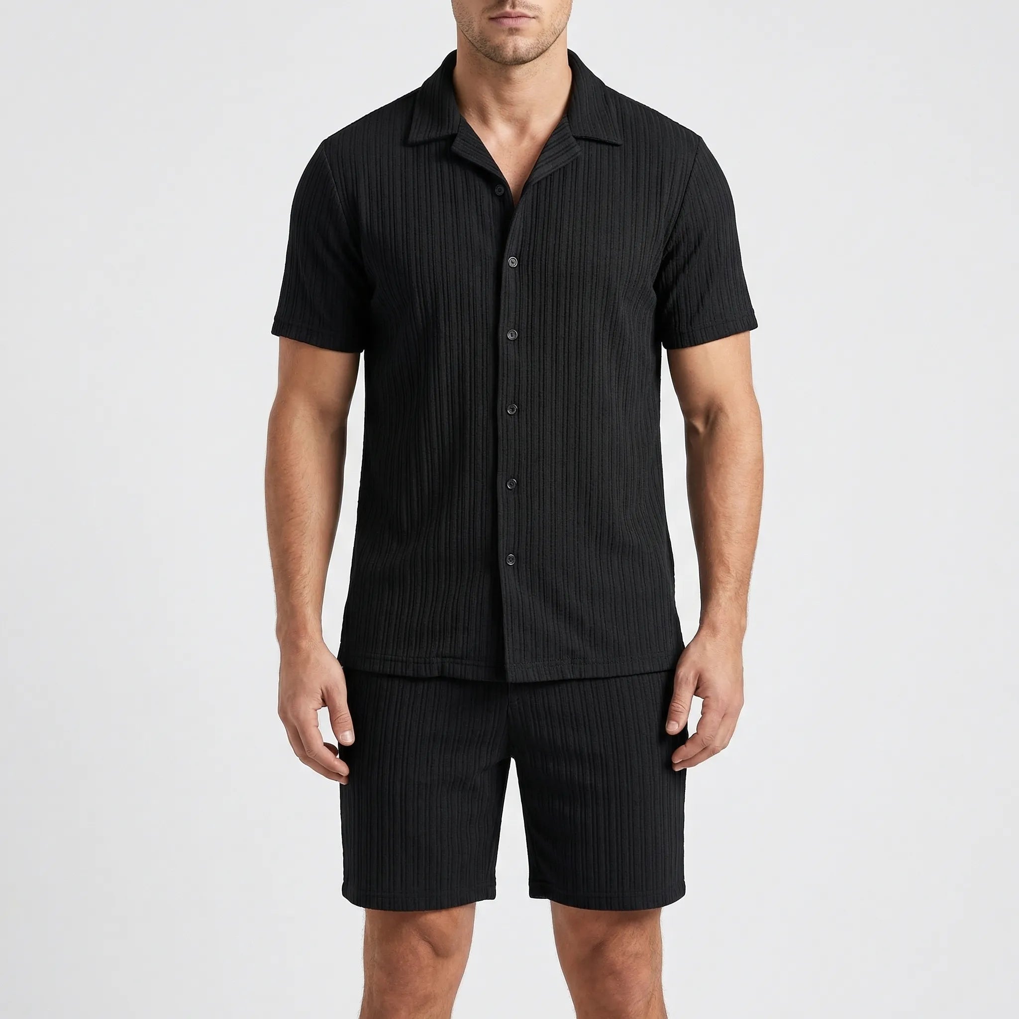 Nordspur | Breezolt Loose Short Sleeve Shirt And Shorts Set
