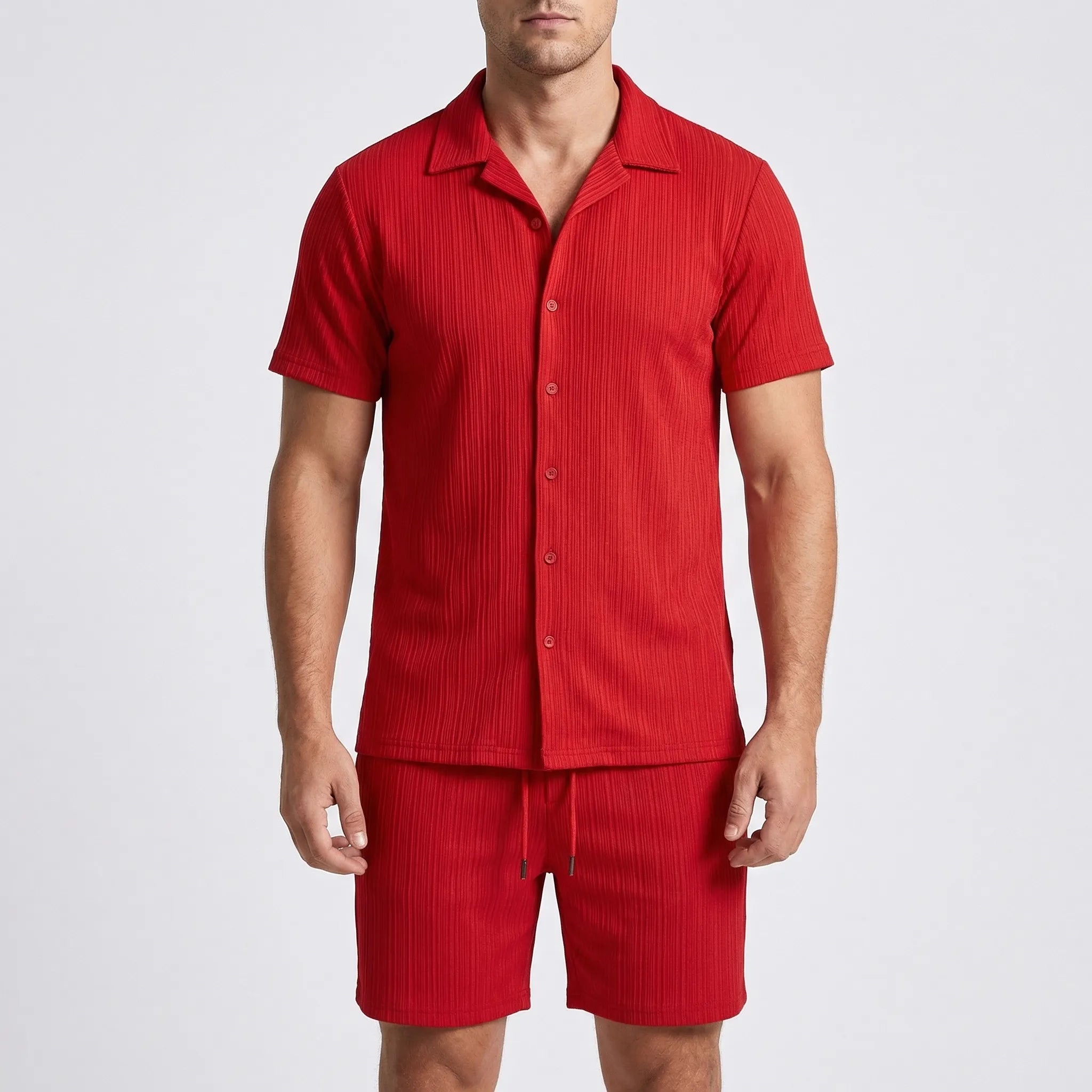 Nordspur | Breezolt Loose Short Sleeve Shirt And Shorts Set