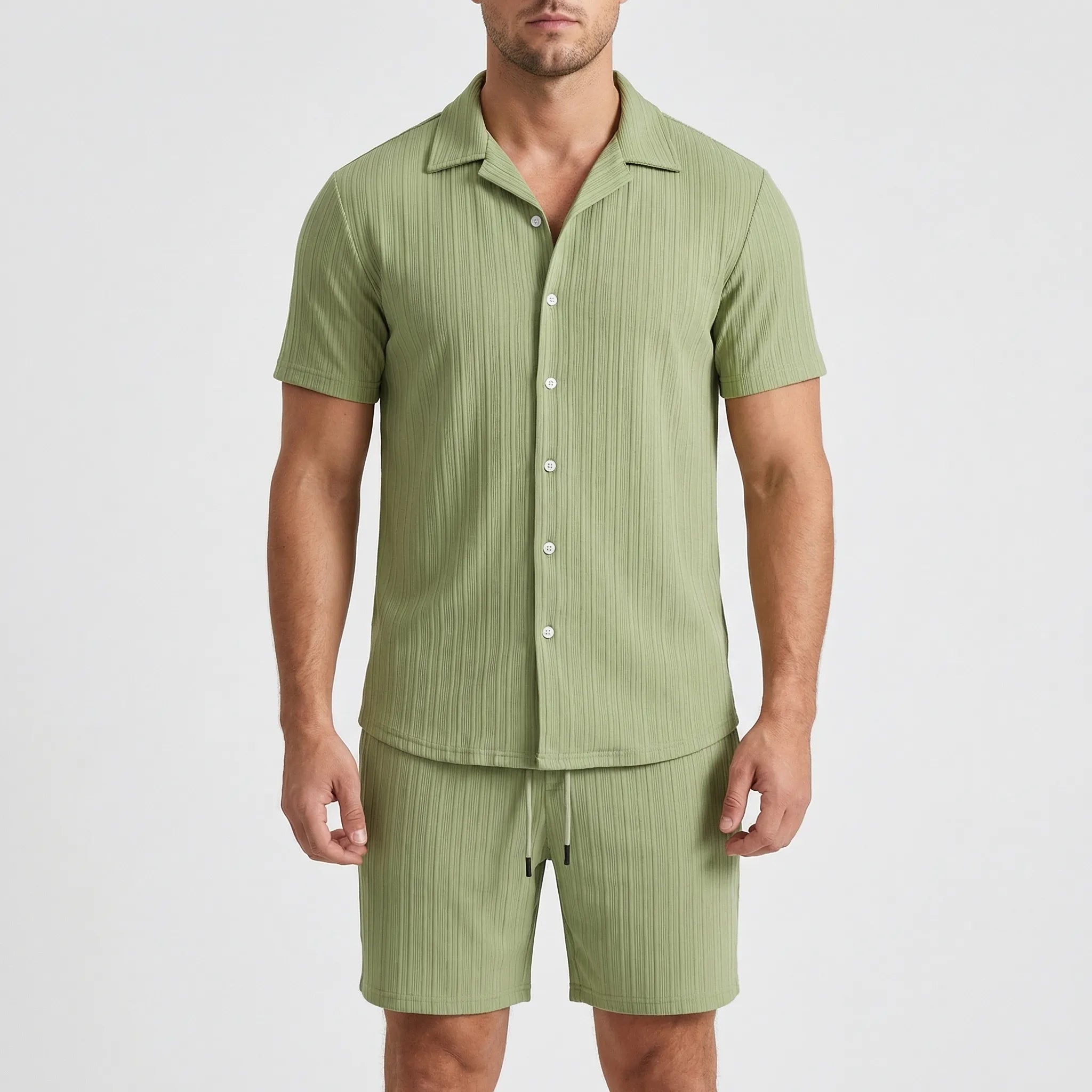 Nordspur | Breezolt Loose Short Sleeve Shirt And Shorts Set