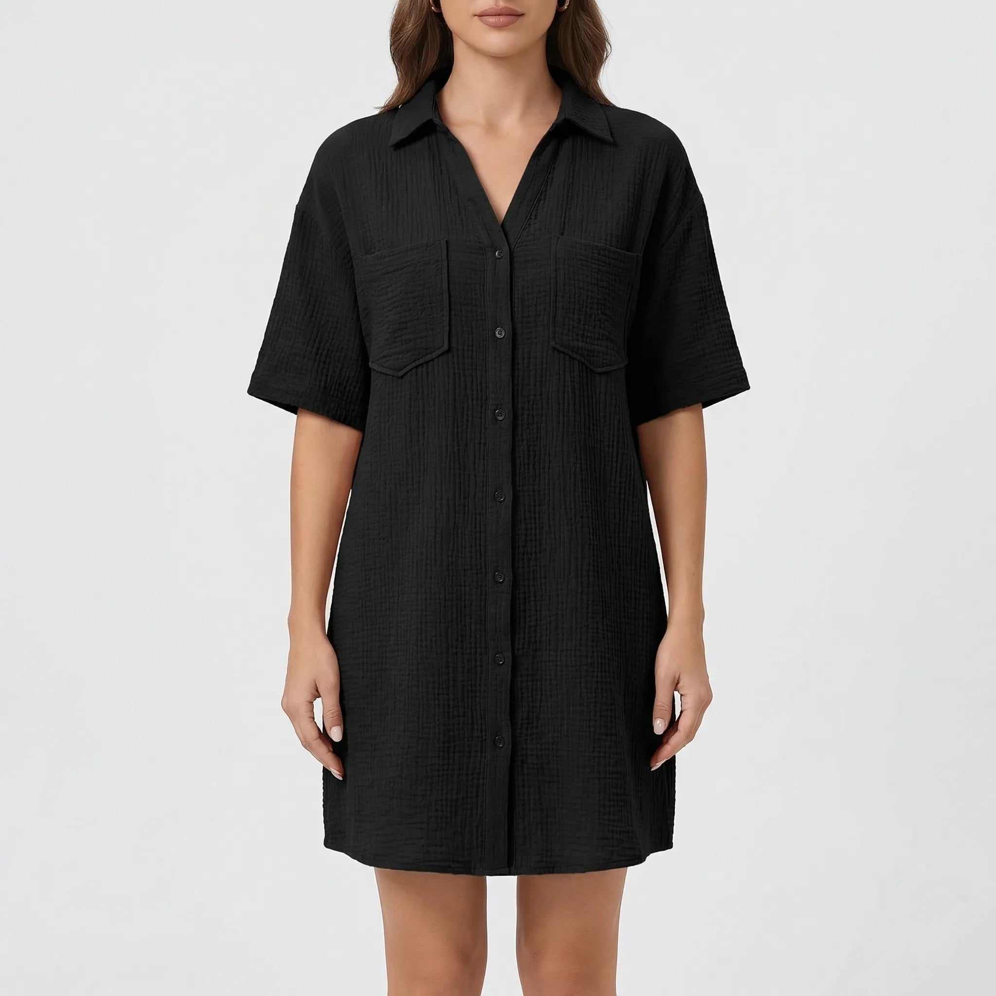 Nordspur | Brelova Loose Straight-Cut Shirt Dress
